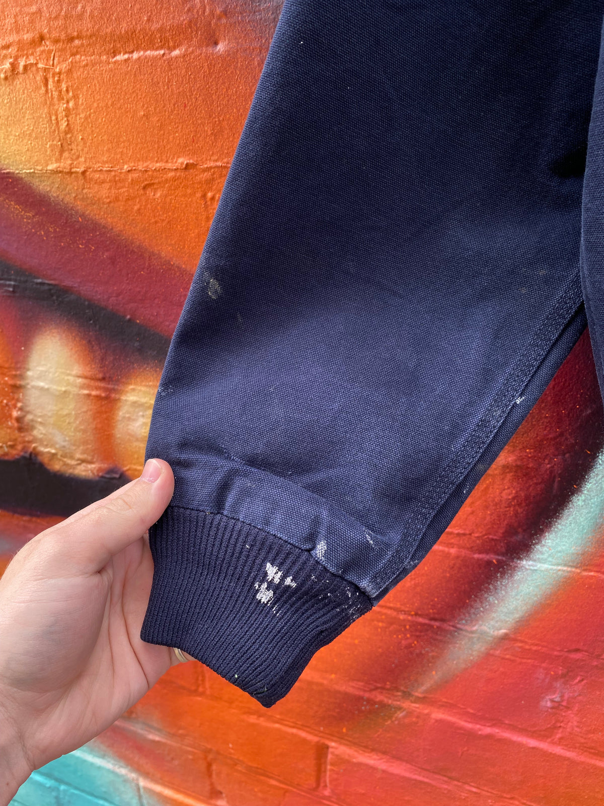 [M] Carhartt Dark Blue Active Jacket 'Multi Roofing System Services'