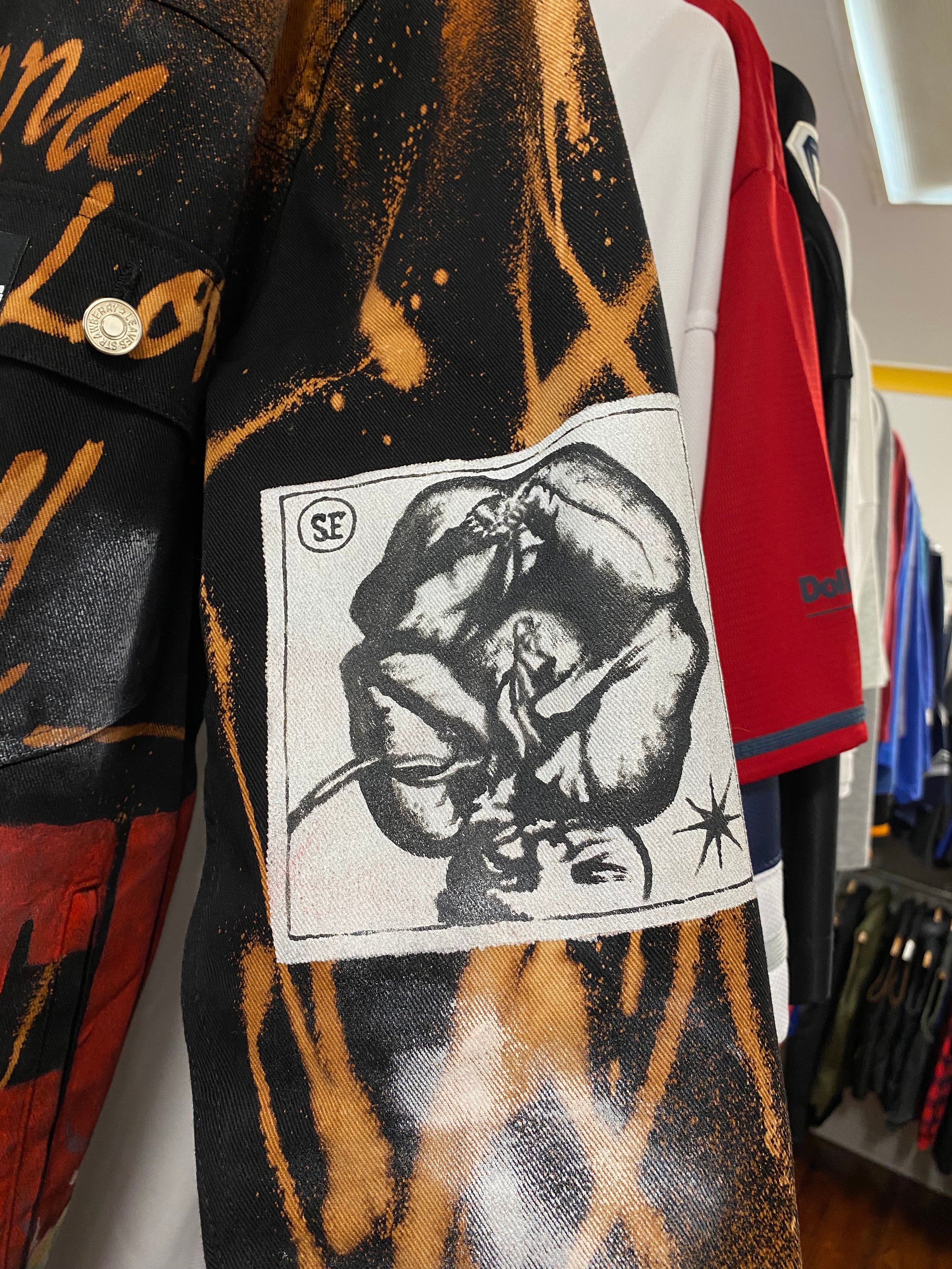 [L] SICKFITS 1/1 Handmade Denim Jacket