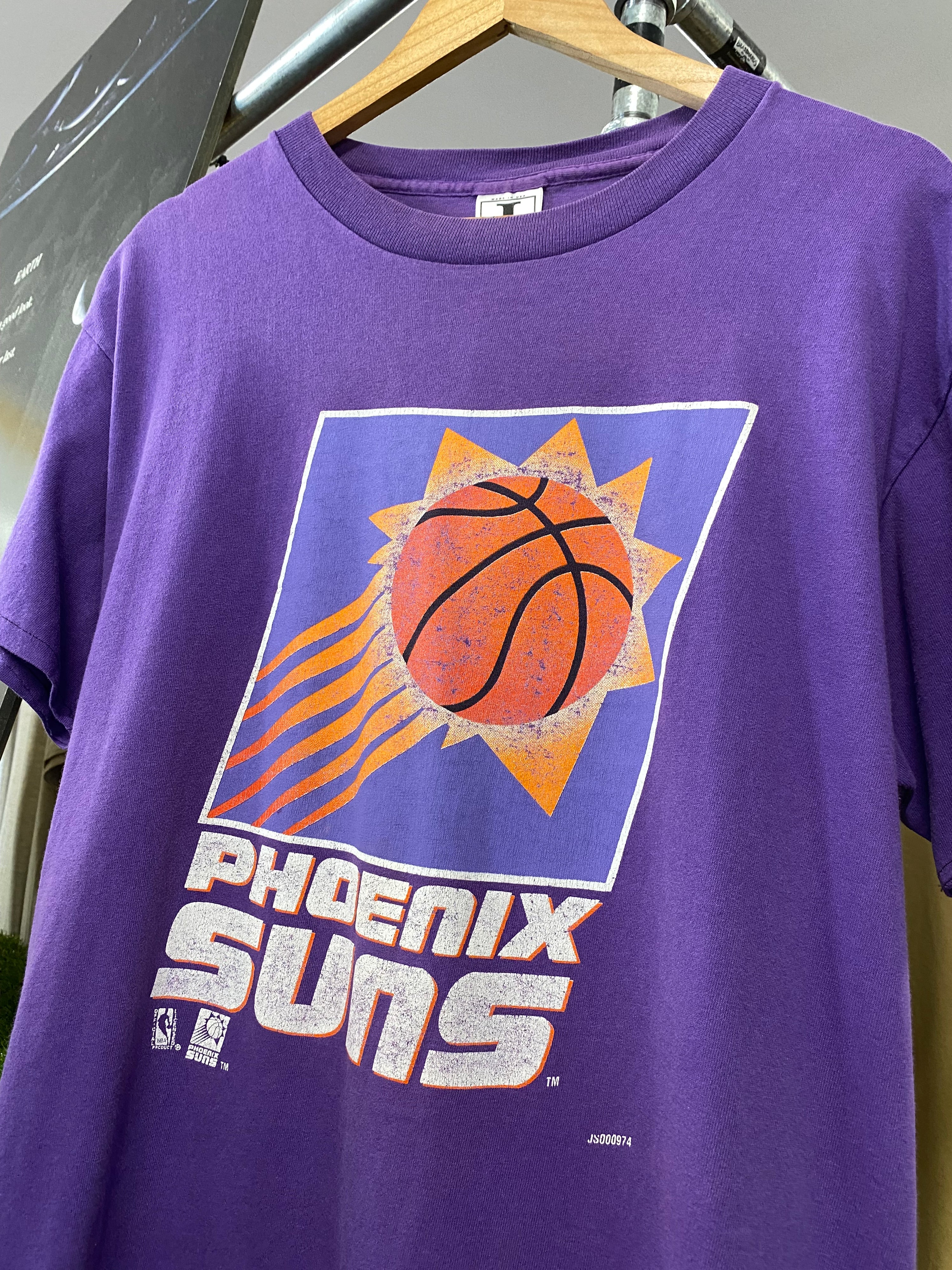 L - Vintage Phoenix Suns Purple Tee Jostens Sports