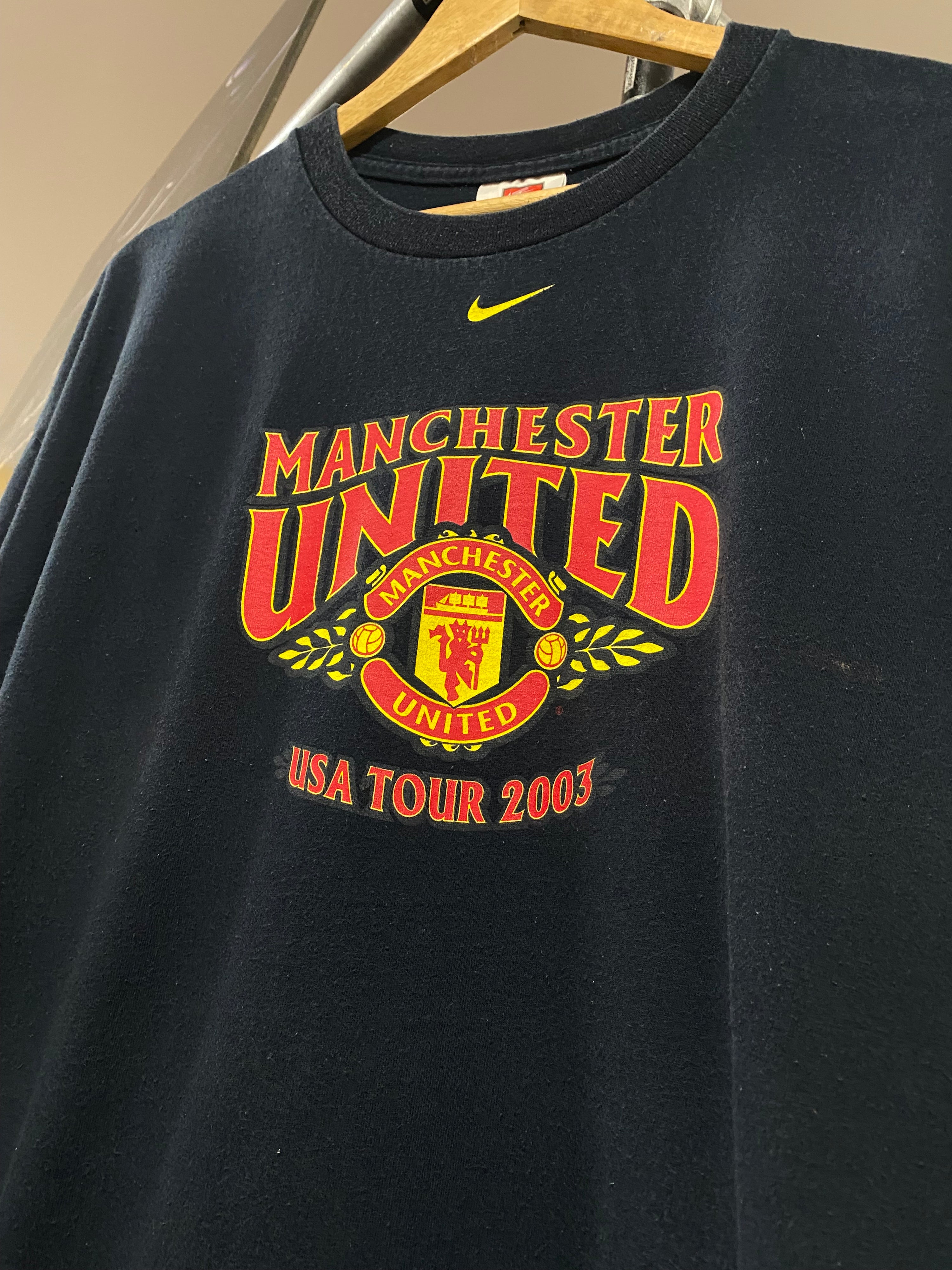 XL - Vintage Nike 2003 Manchester United USA Tour Black DS