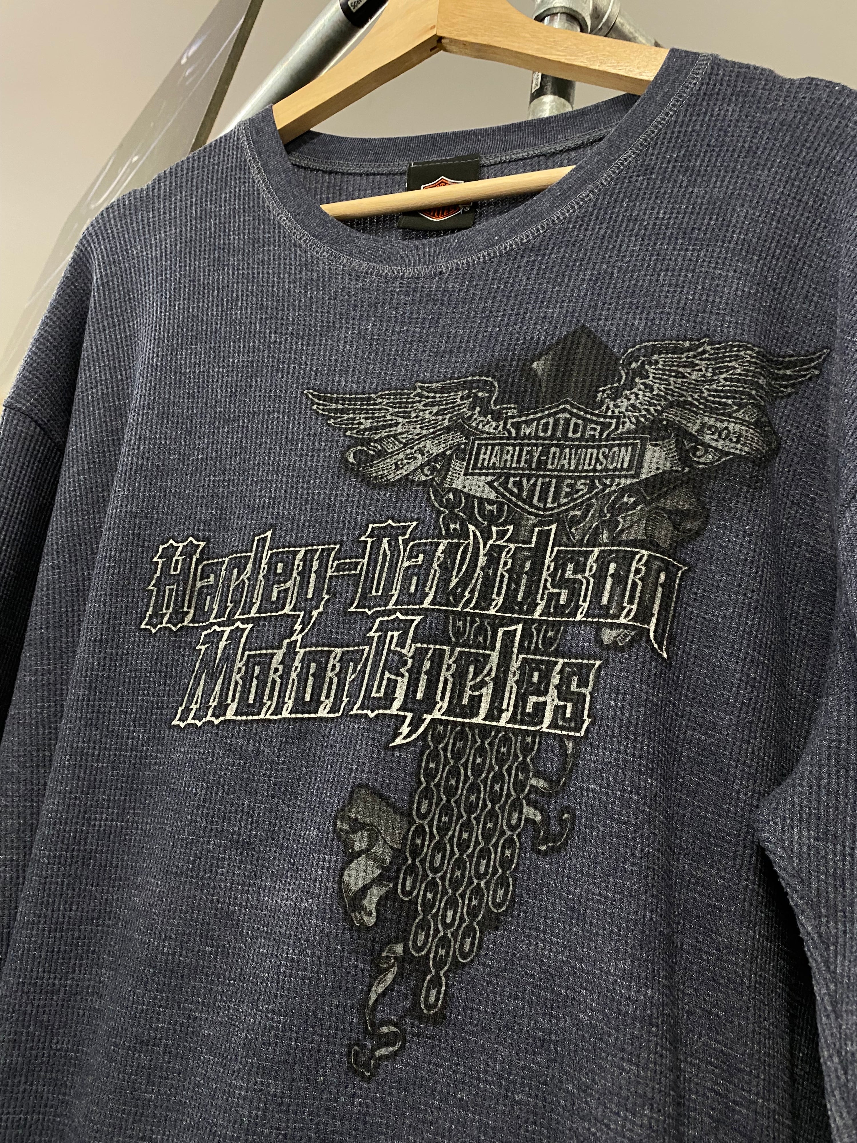 [2XL] Harley Davidson Of Orlando LS Waffle Tee