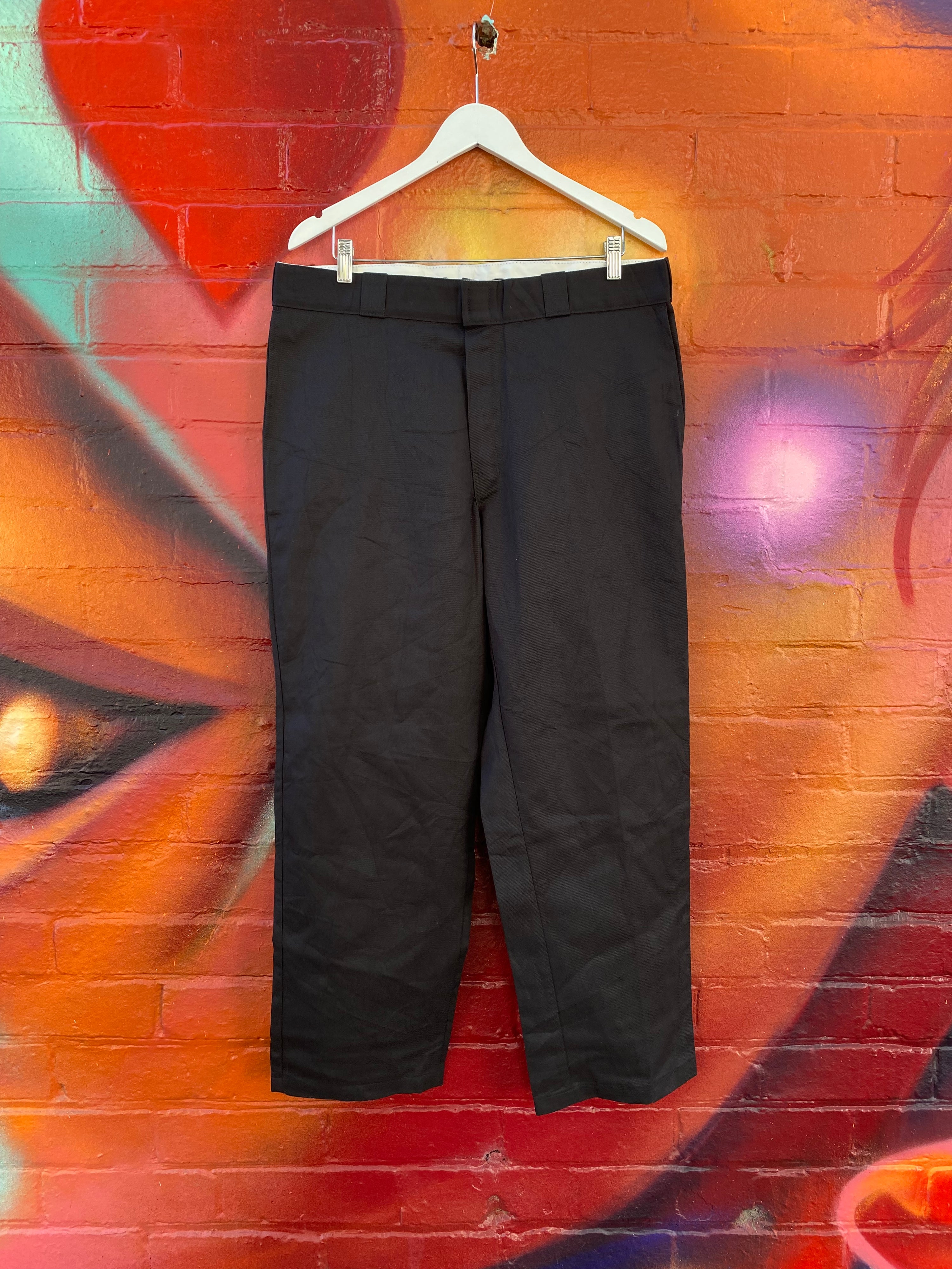 [38] Dickies Black 874 Work Pants D135