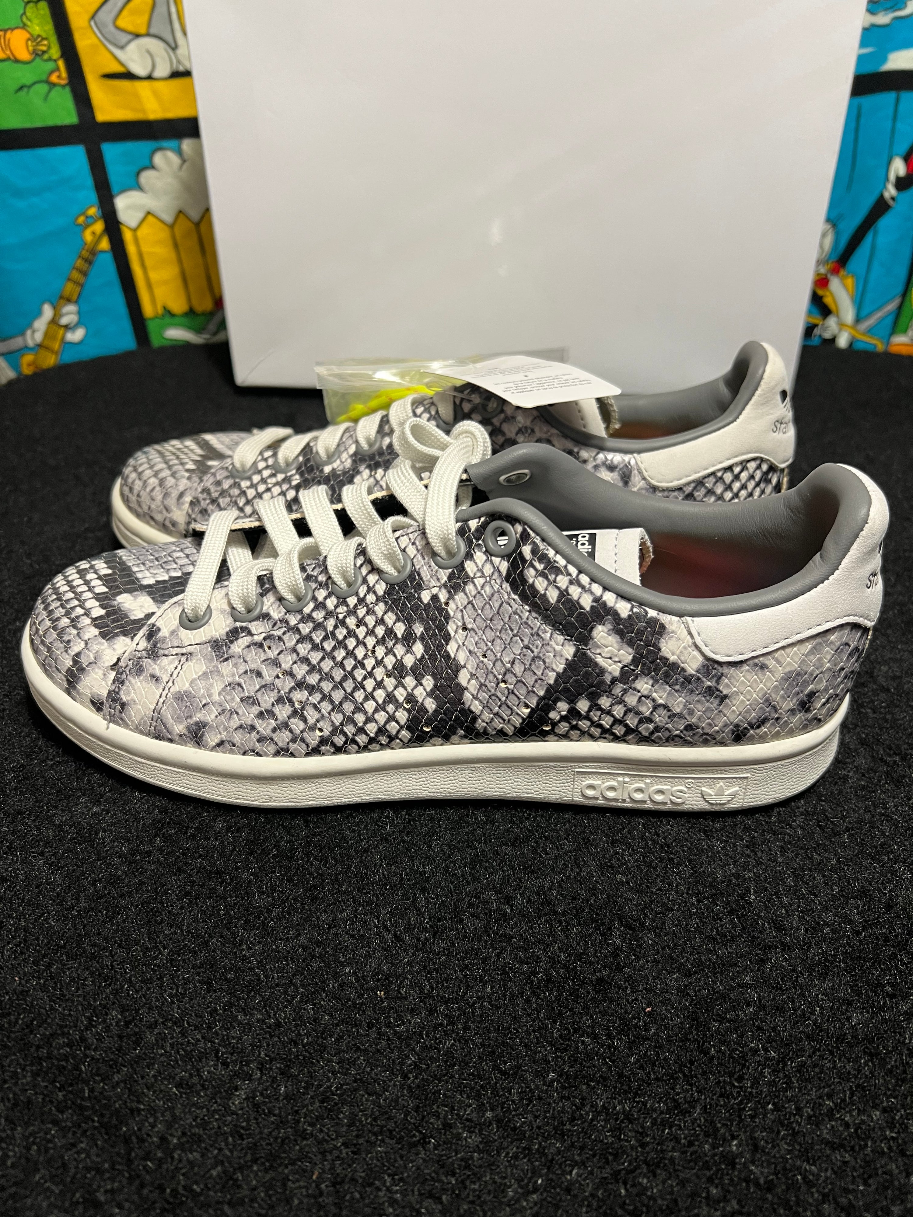 US6 - Adidas Stan Smith Reptile Shoes EH0151 NEW