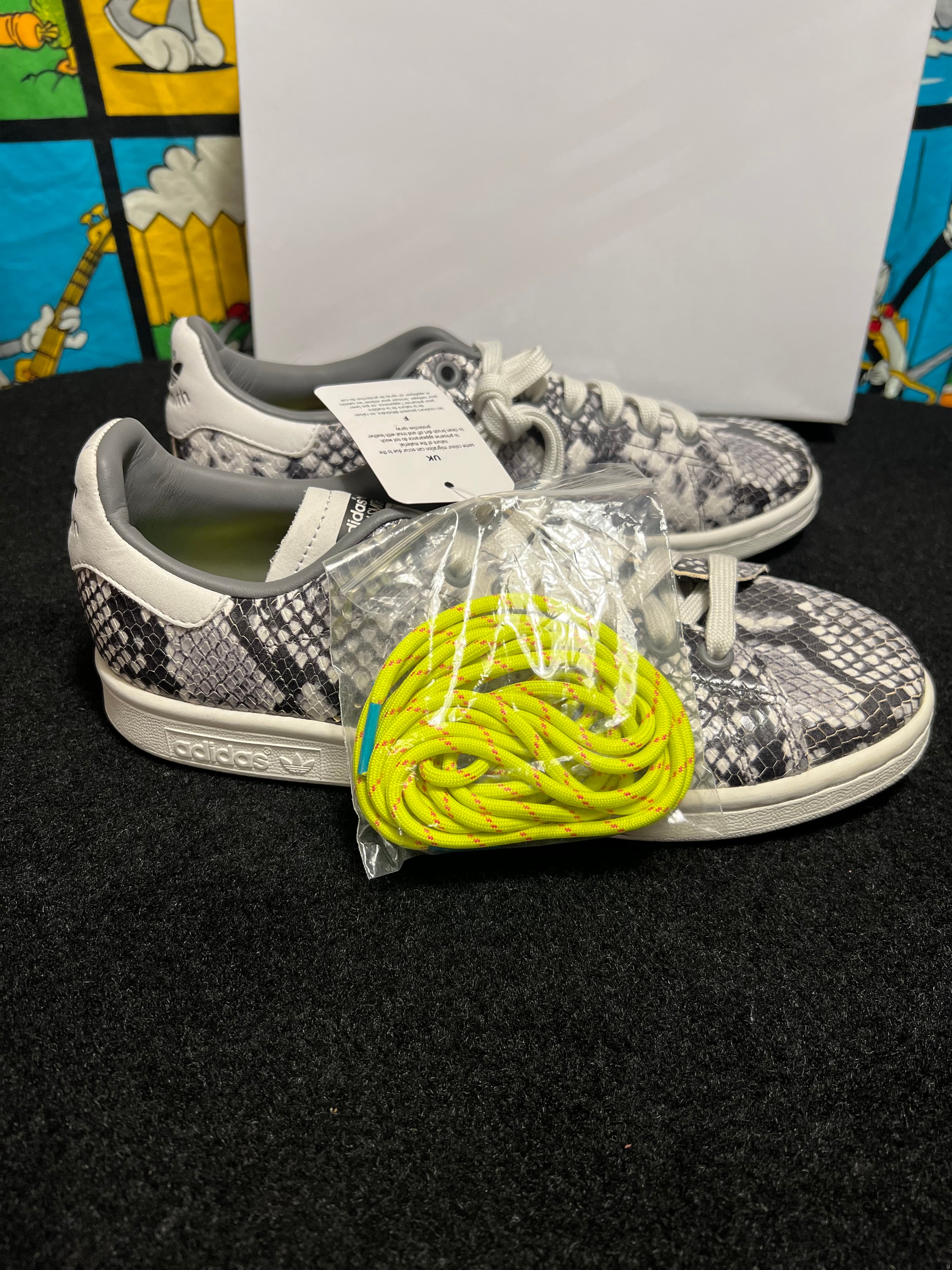 US6 - Adidas Stan Smith Reptile Shoes EH0151 NEW