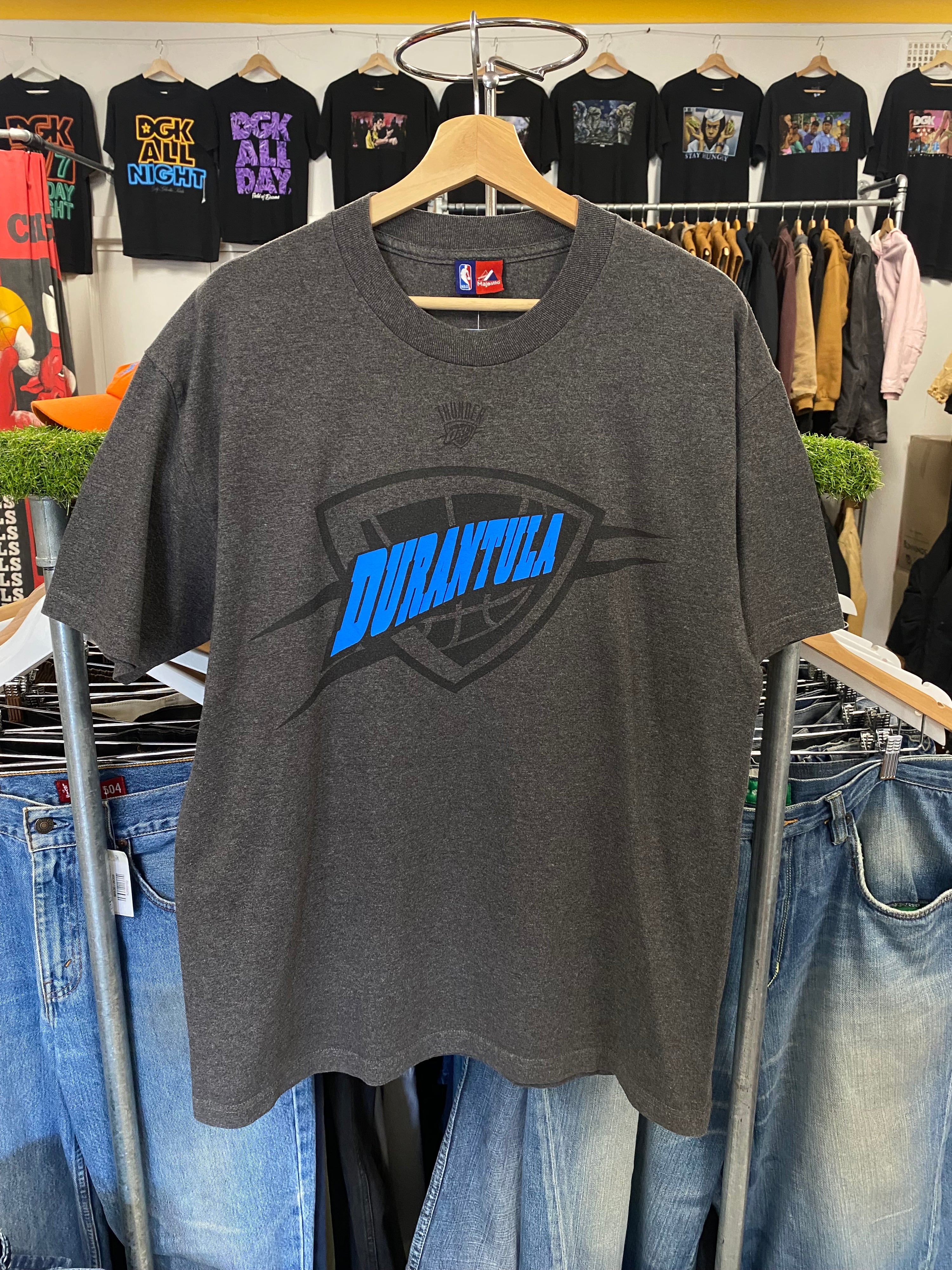 L - Oaklahoma Thunder Durantula #35 Grey Tee