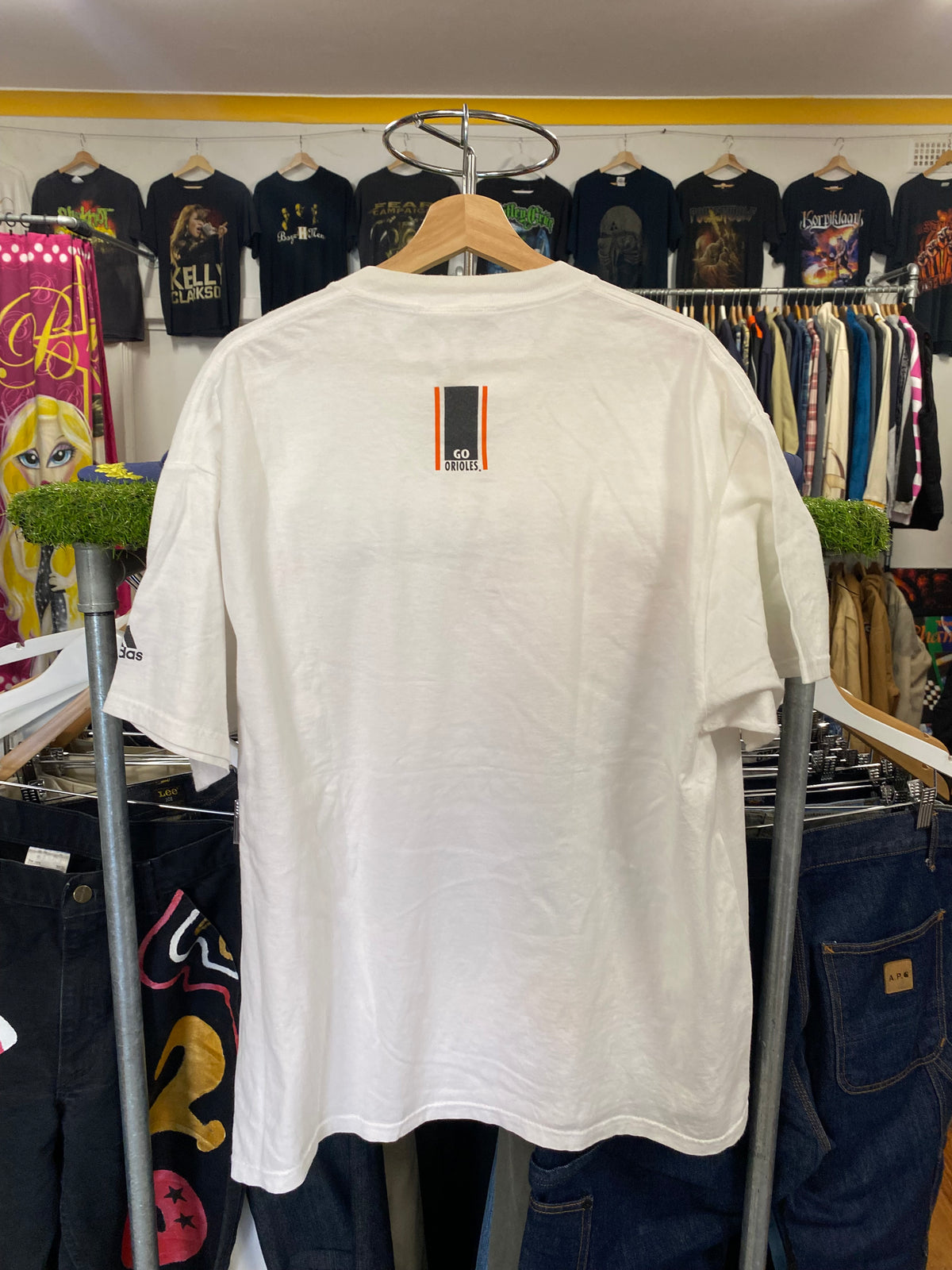 XL - Adidas x Baltimore Orioles DS Tactile White Strip Tee
