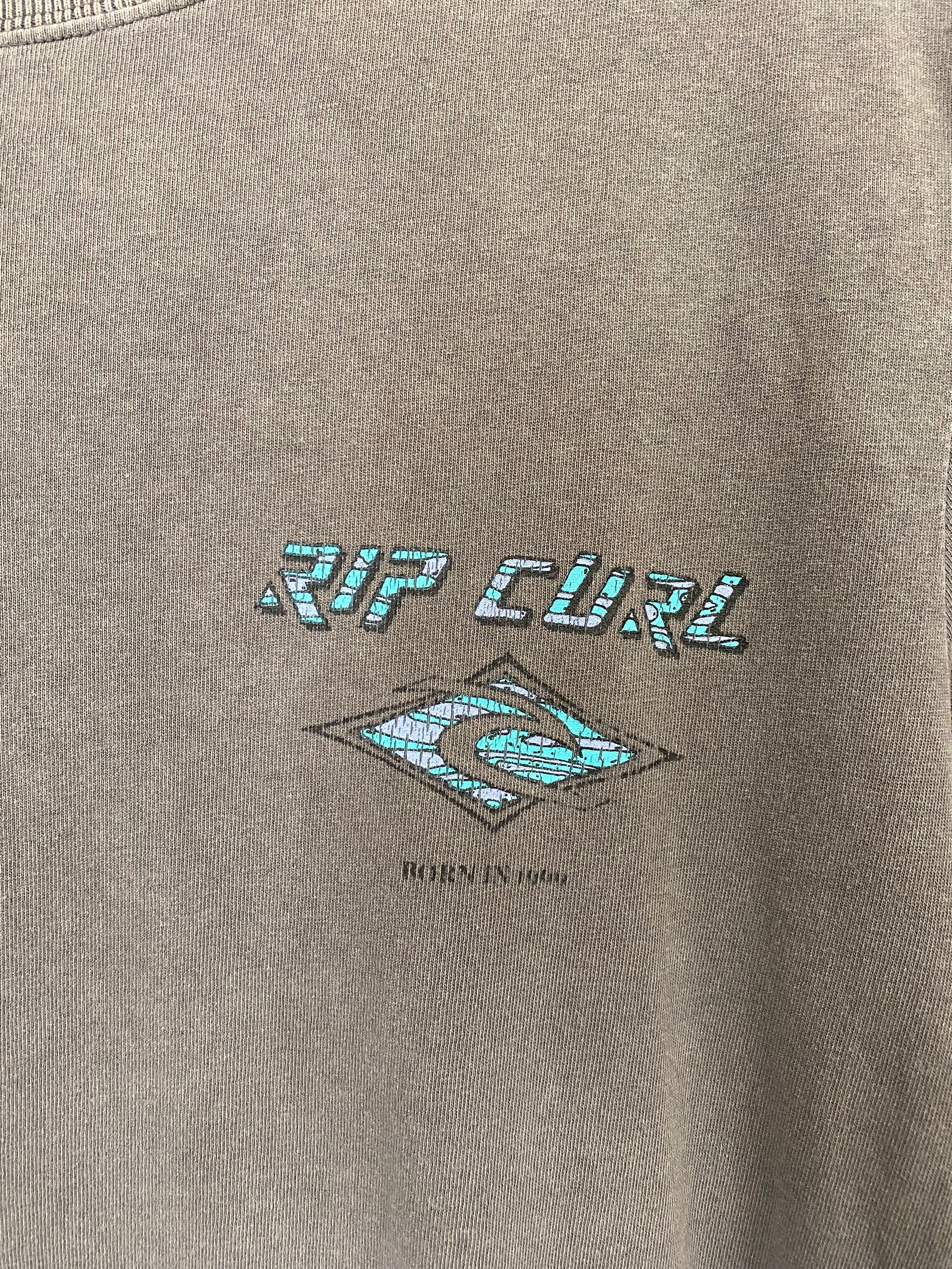 L - Rip Curl 2000s Faded Grey Tee