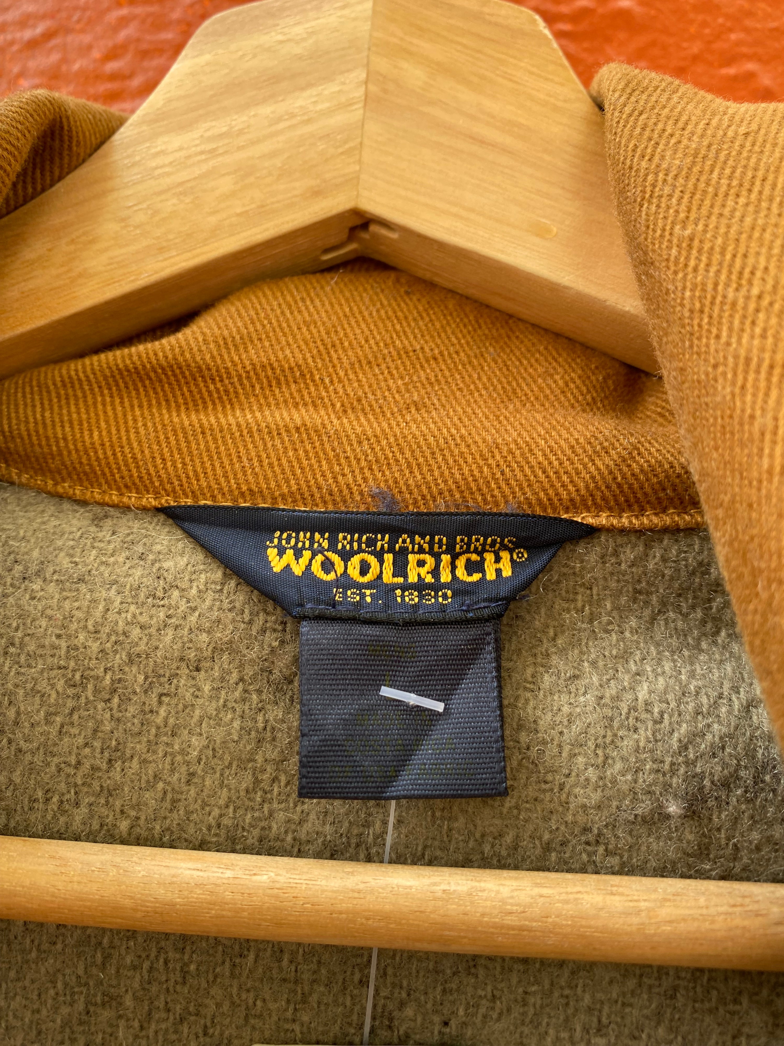 [L] Woolrich Realtree 100% Wool Hooded Jacket