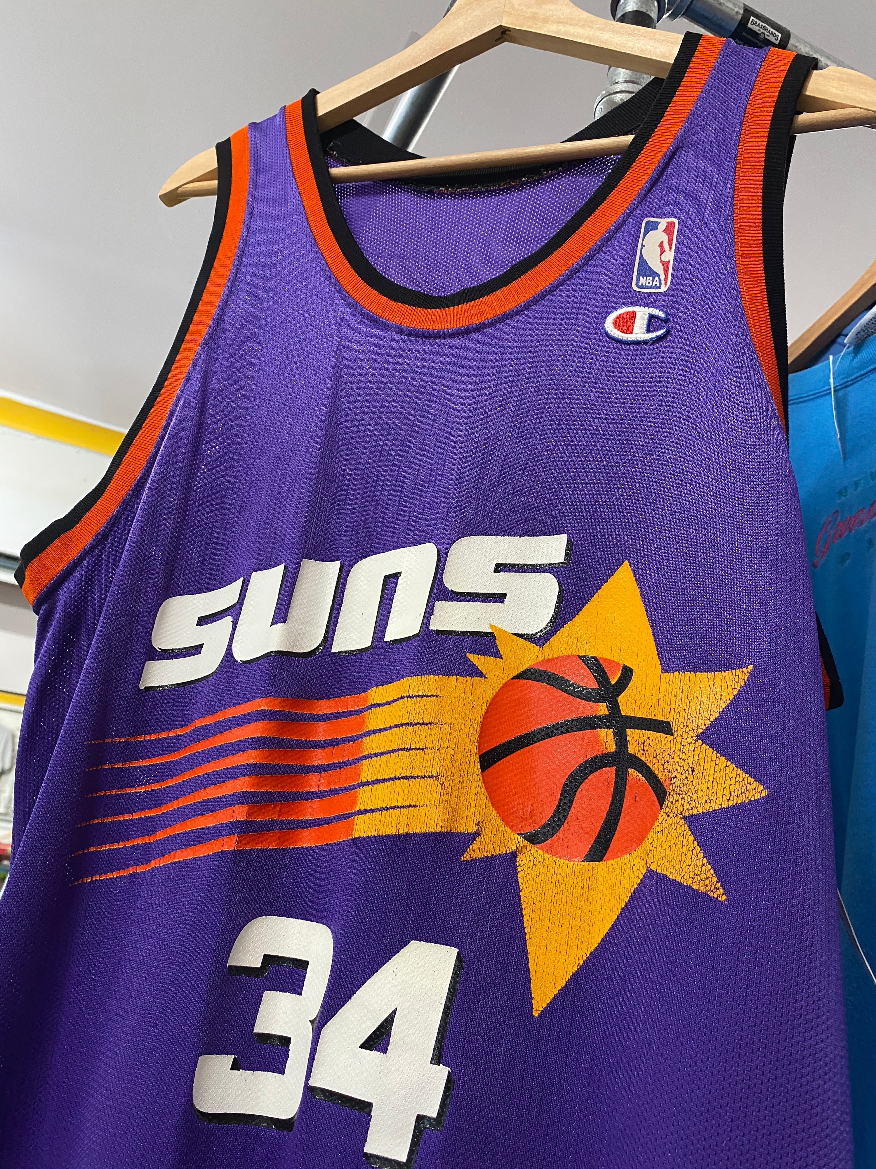 L - Vintage Champion #34 Barkley Phoenix Suns Jersey