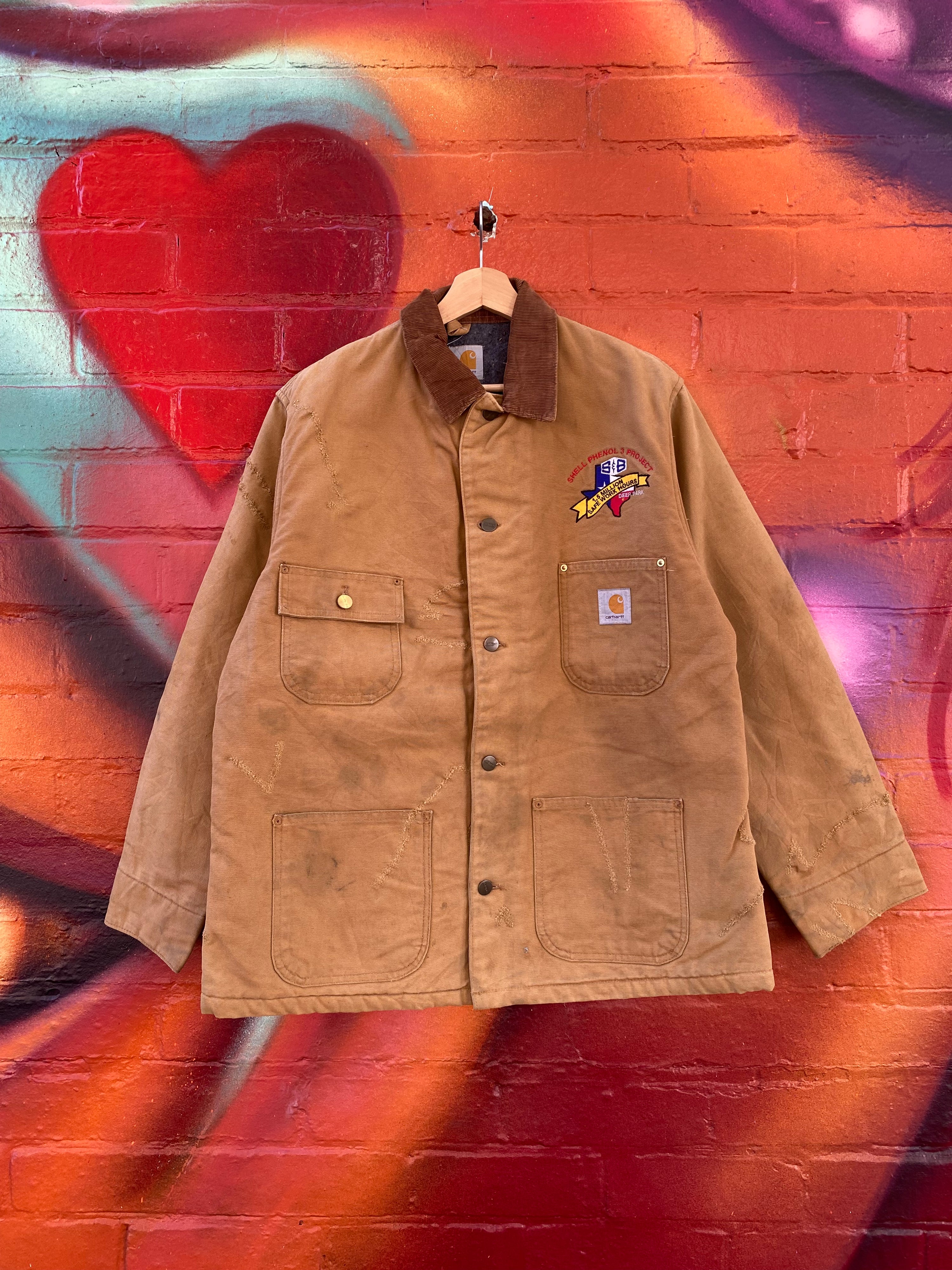 [XL] Vintage Carhartt Shell Phenol 3 Project Brown Chore Jacket