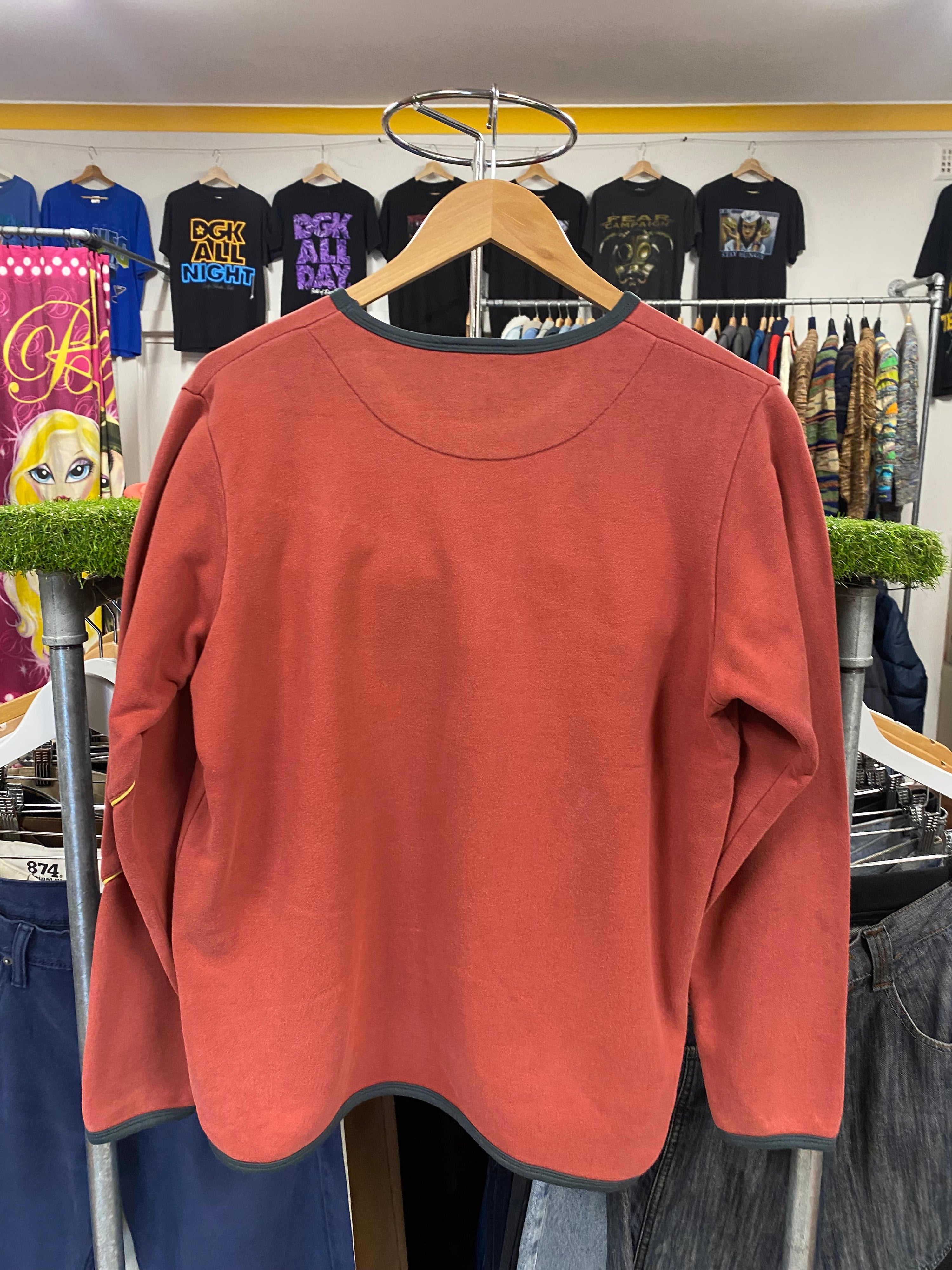 [S] Puma Maroon Jumper Yellow Accents