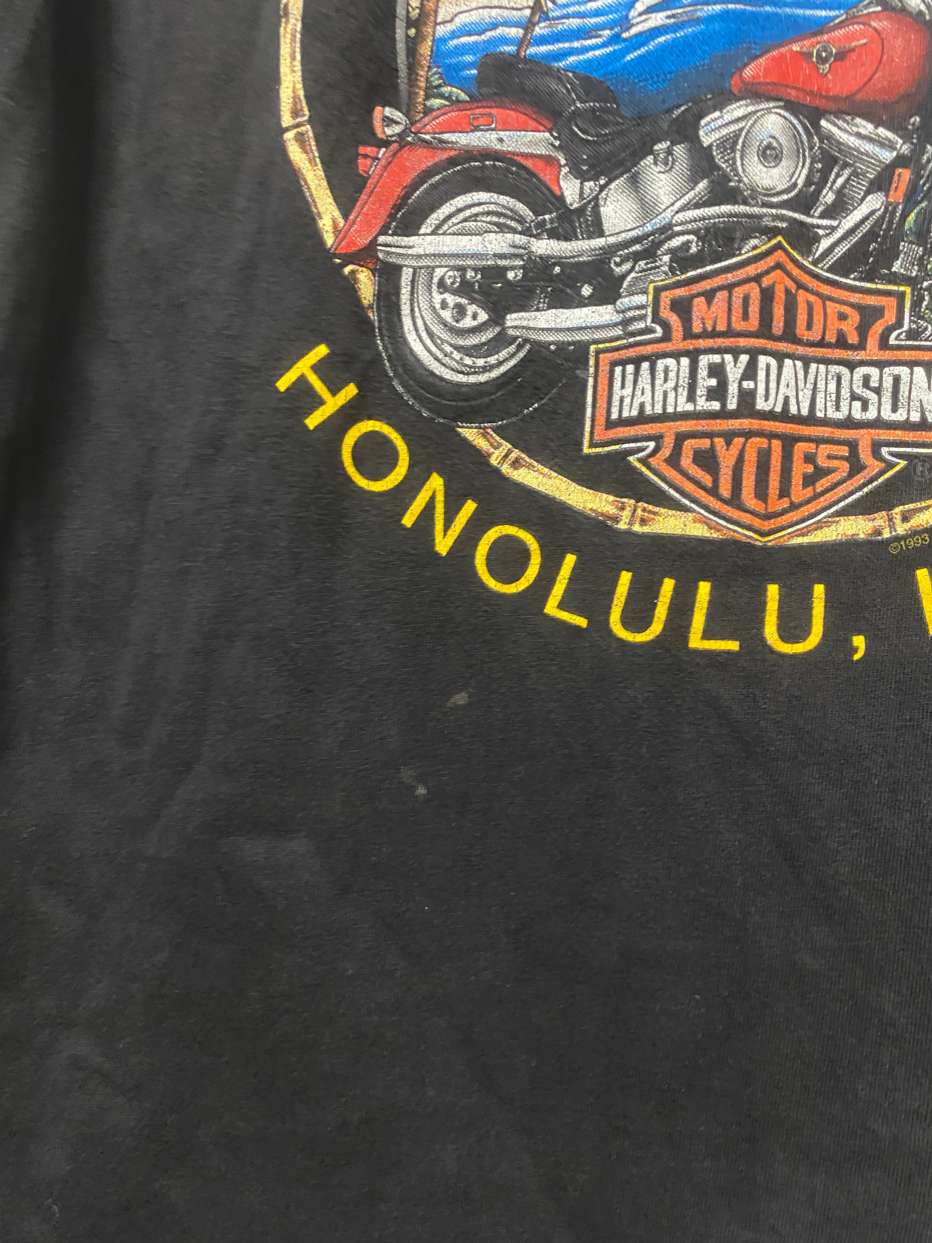 L - 1995 Harley Davidson Pacific DS Pocket Tee