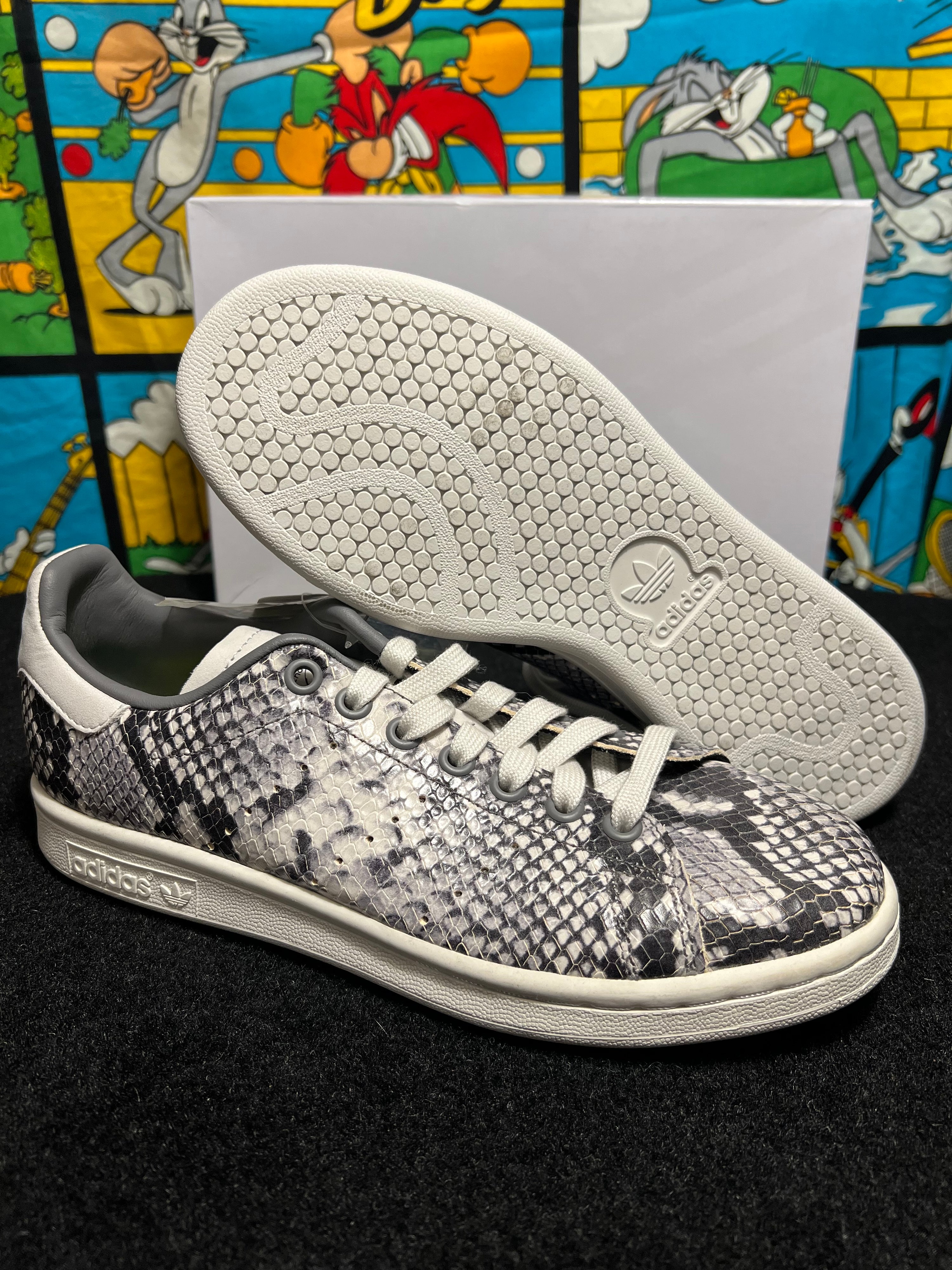 US6 - Adidas Stan Smith Reptile Shoes EH0151 NEW