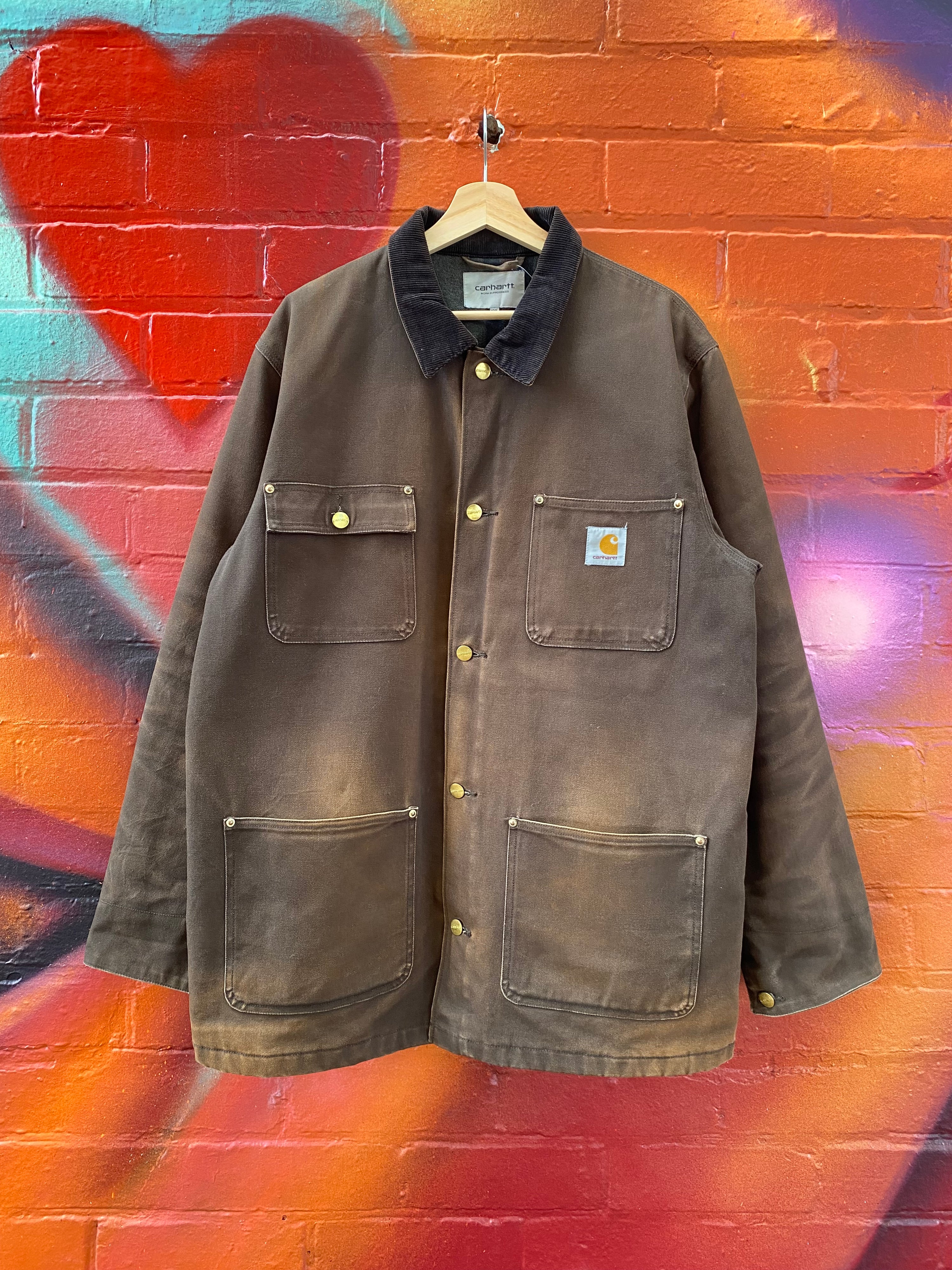 [2XL] Carhartt WIP Brown Michigan Chore Jacket