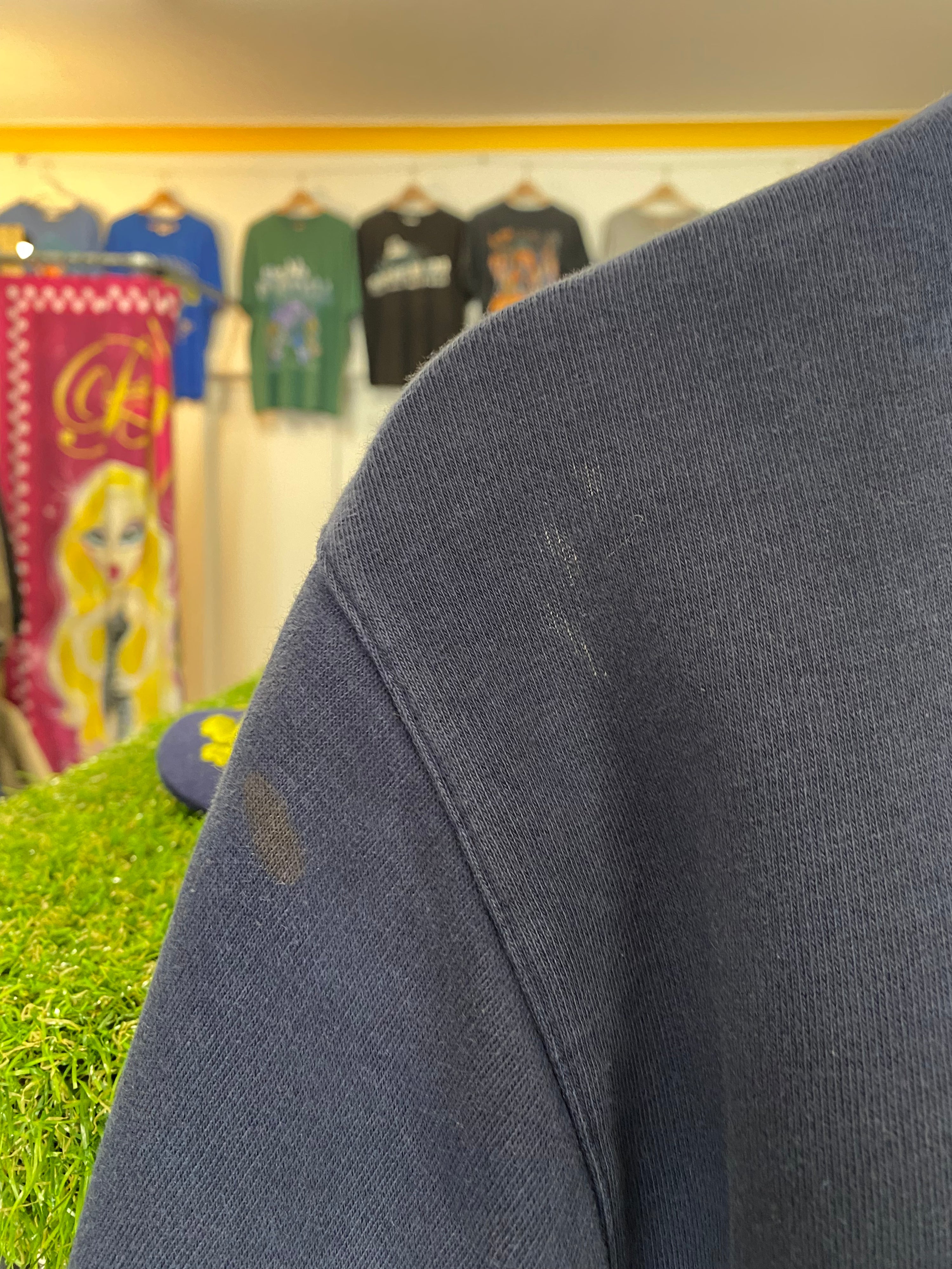 [L] Nike Embroidered Tick Dark Blue Jumper