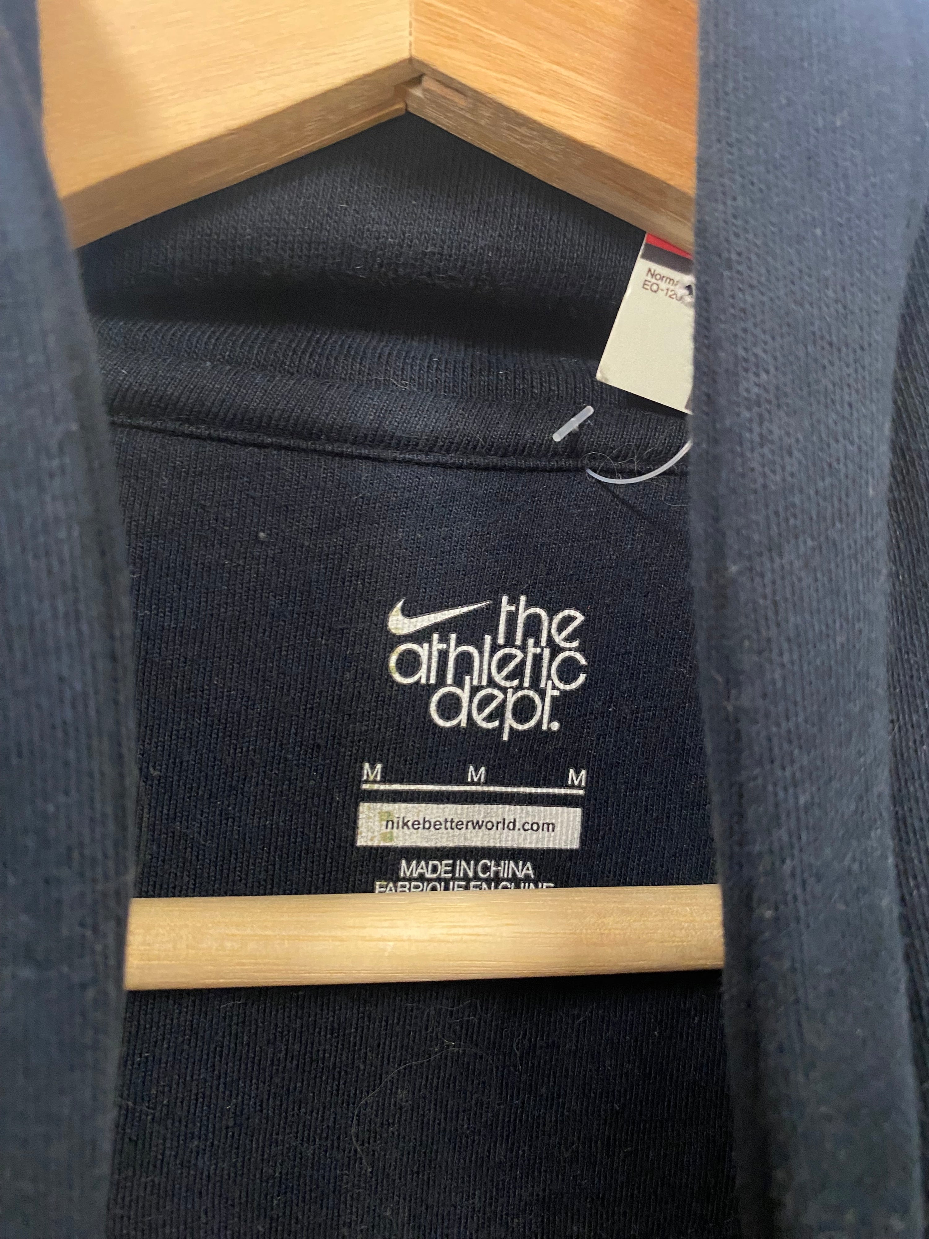 [M] Nike Athletic Dept. Tactile Red Logo Black Hoodie