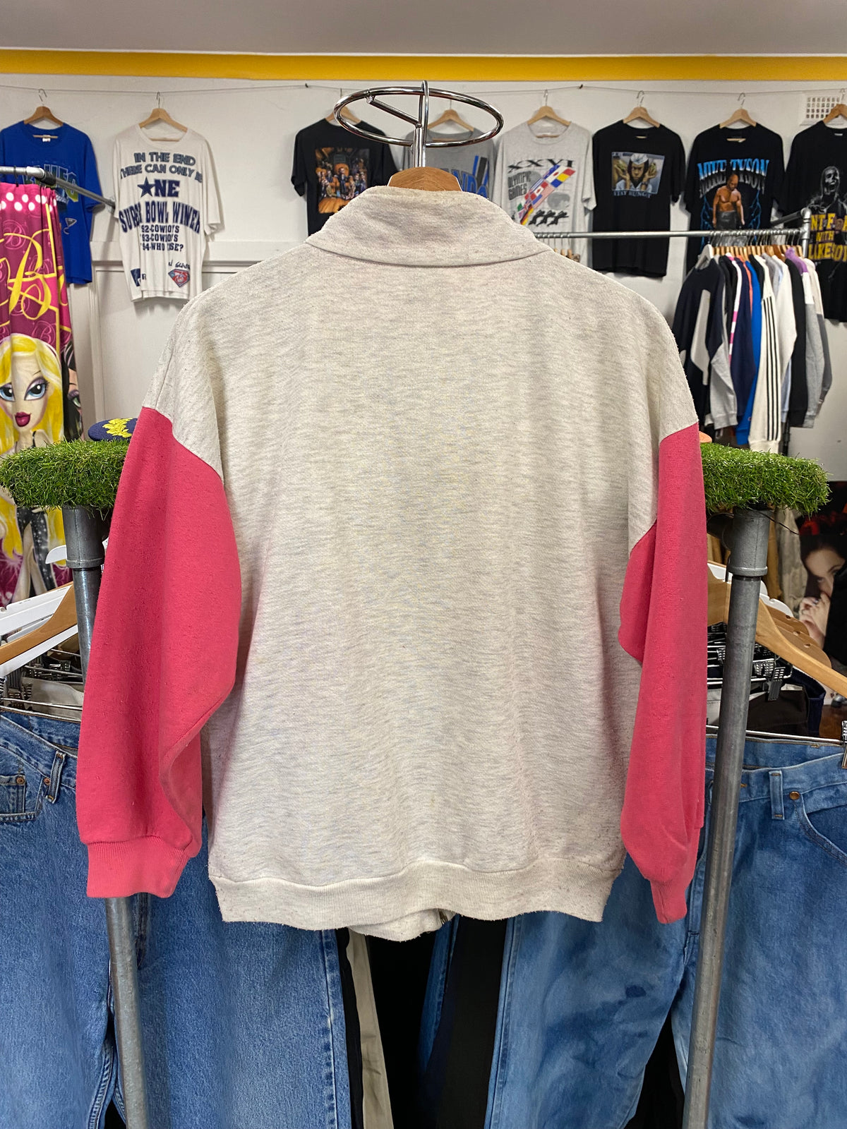 [S] Puma Pink/Grey Zip-up Jumper