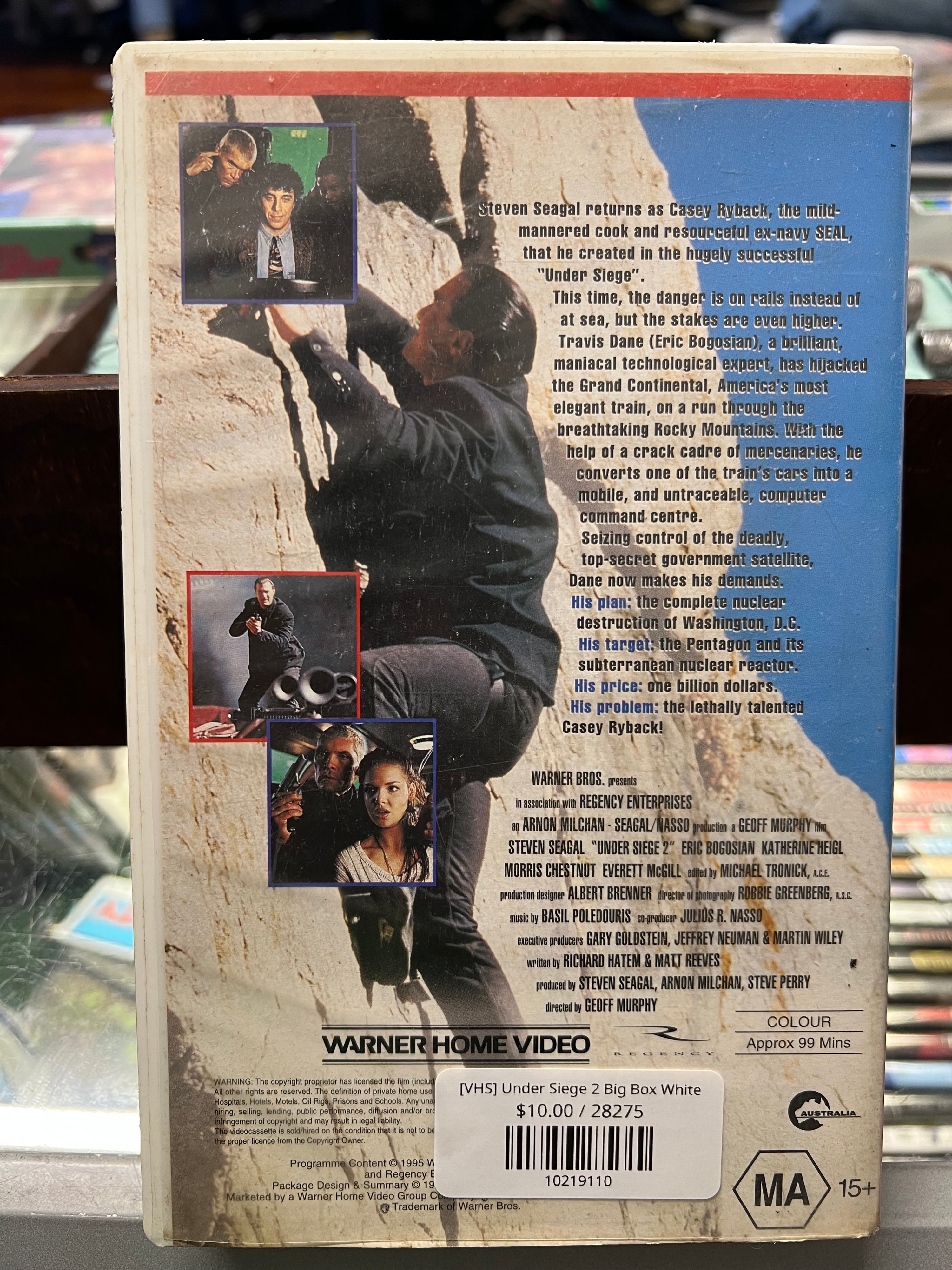 [VHS] Under Siege 2 Big Box White