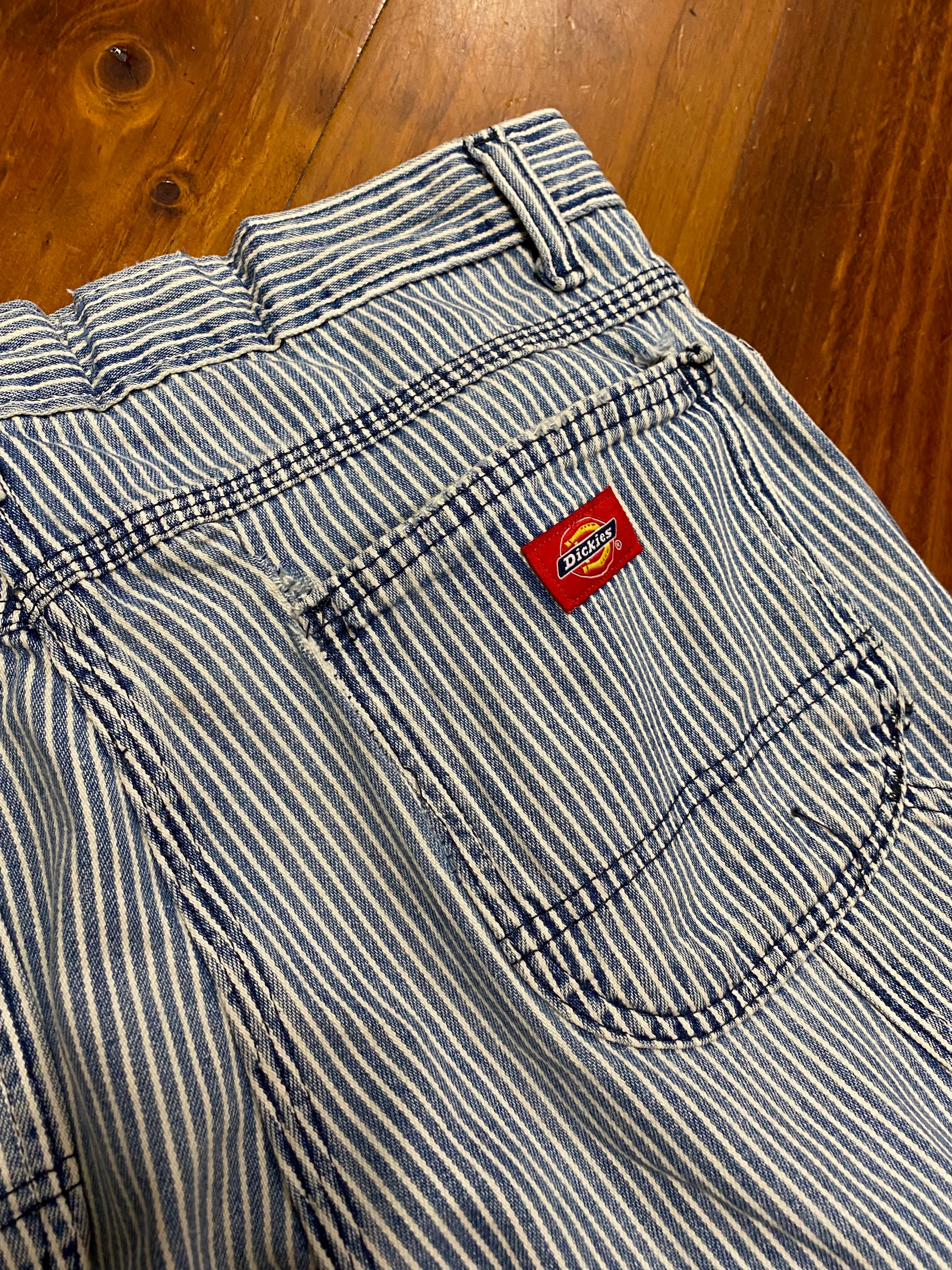 [30] Dickies Striped Slim Straight Jeans 30x32