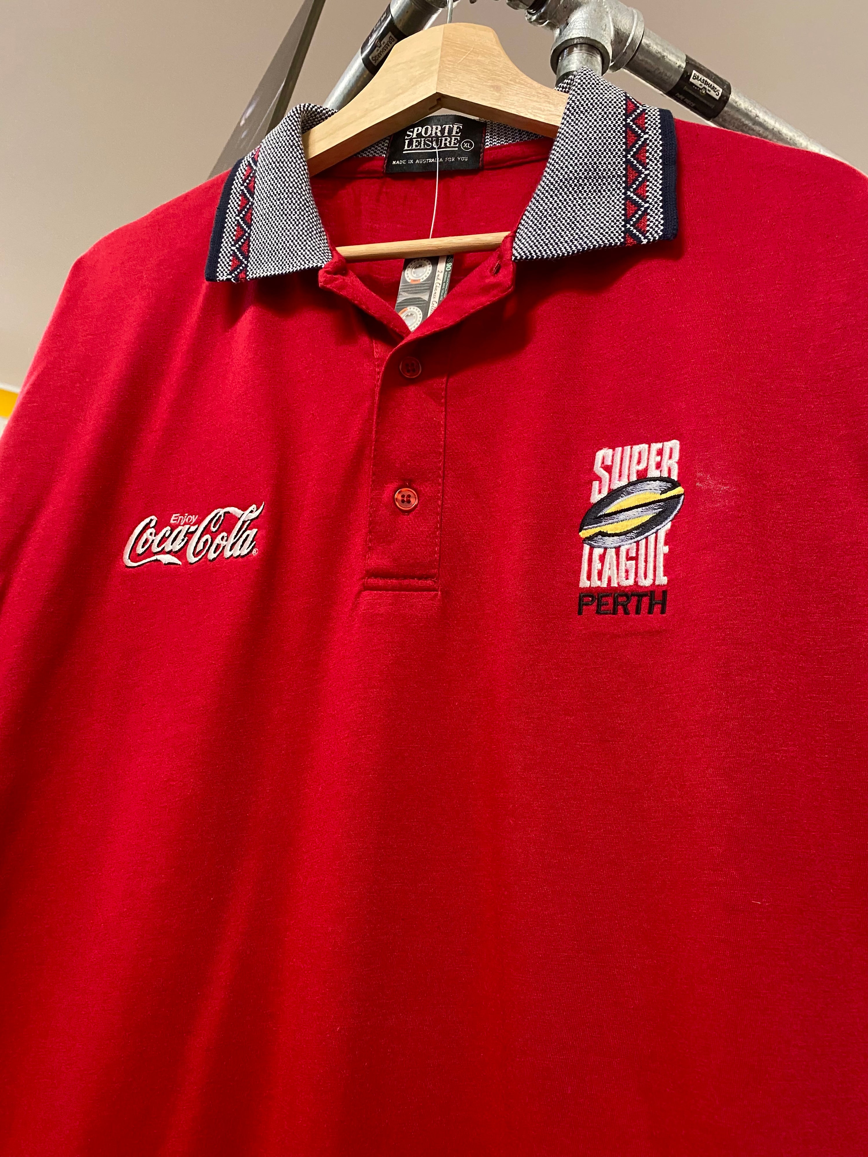 [XL] 1997 Super League Perth Red Polo