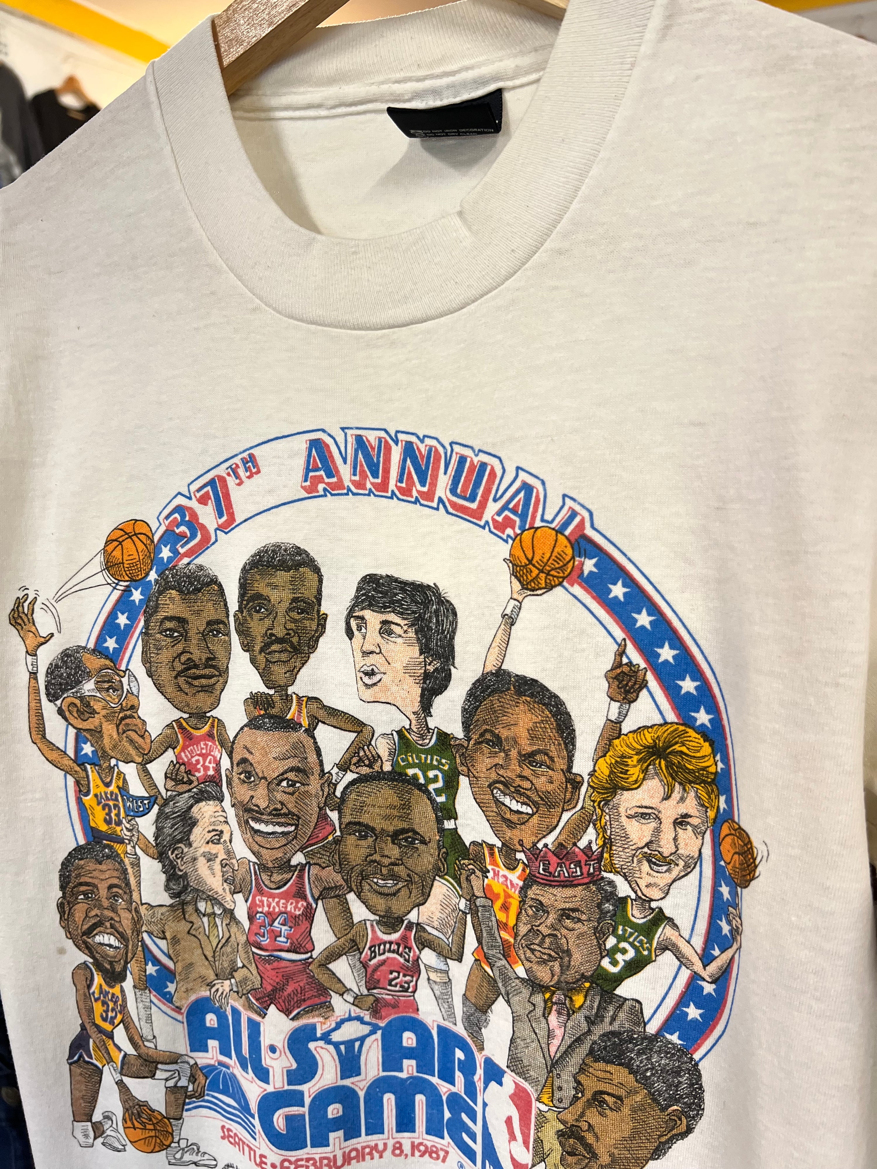 [S] 1987 37th Annual All Star Game White Tshirt