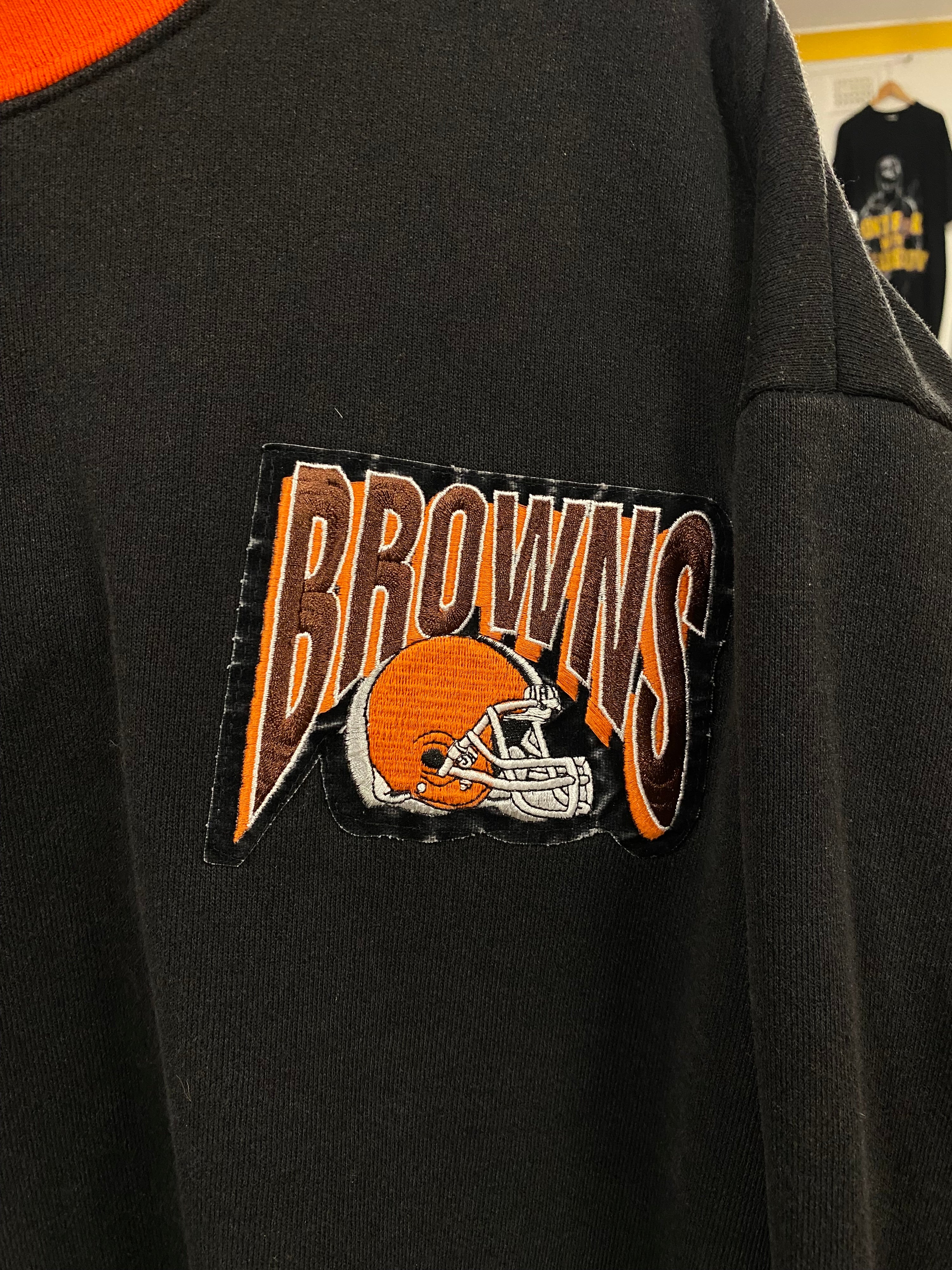 [2XL] Vintage Cleveland Browns Turtle Neck Sweatshirt