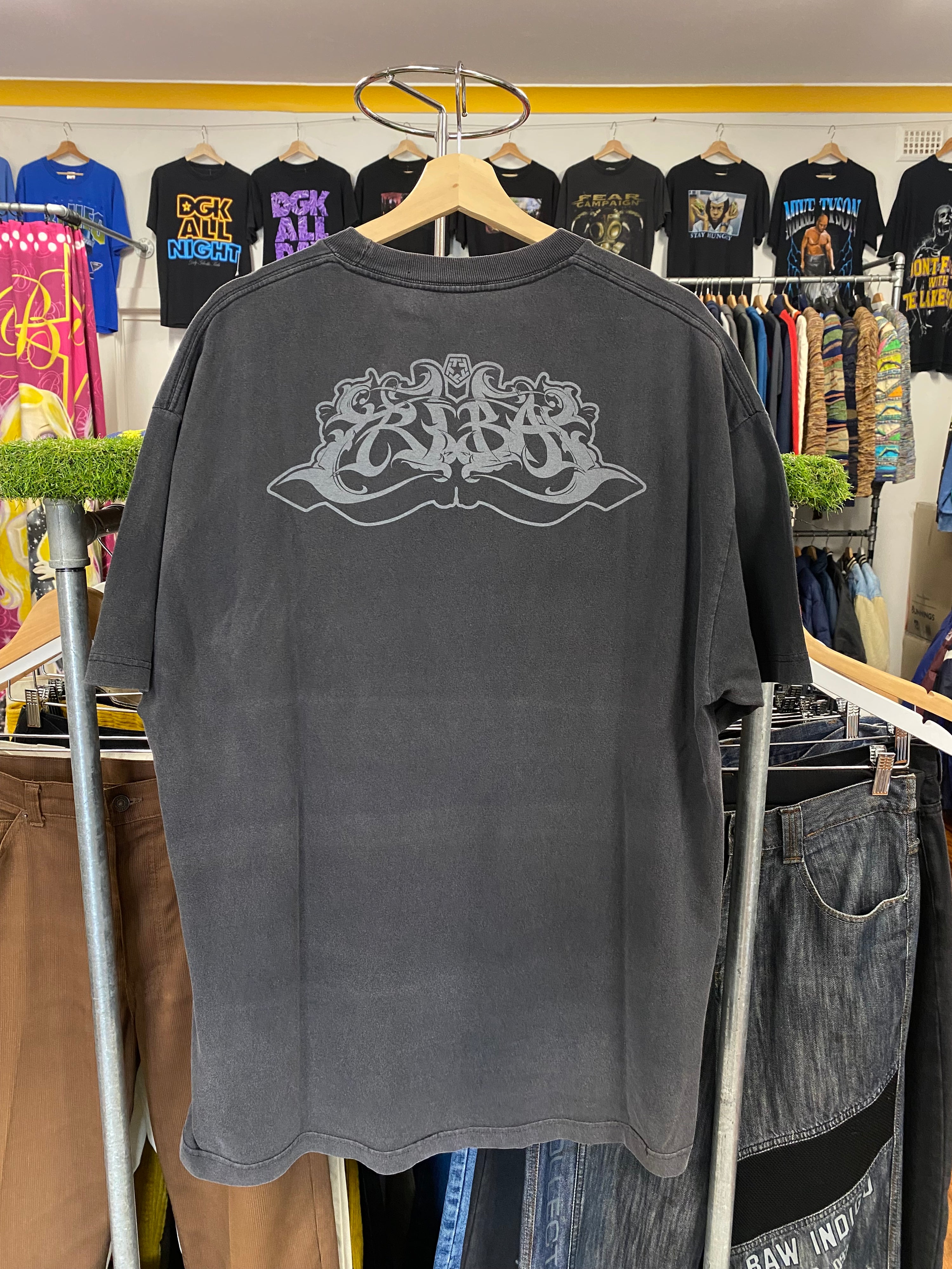 [XL] Tribal Double Sided Black Tshirt
