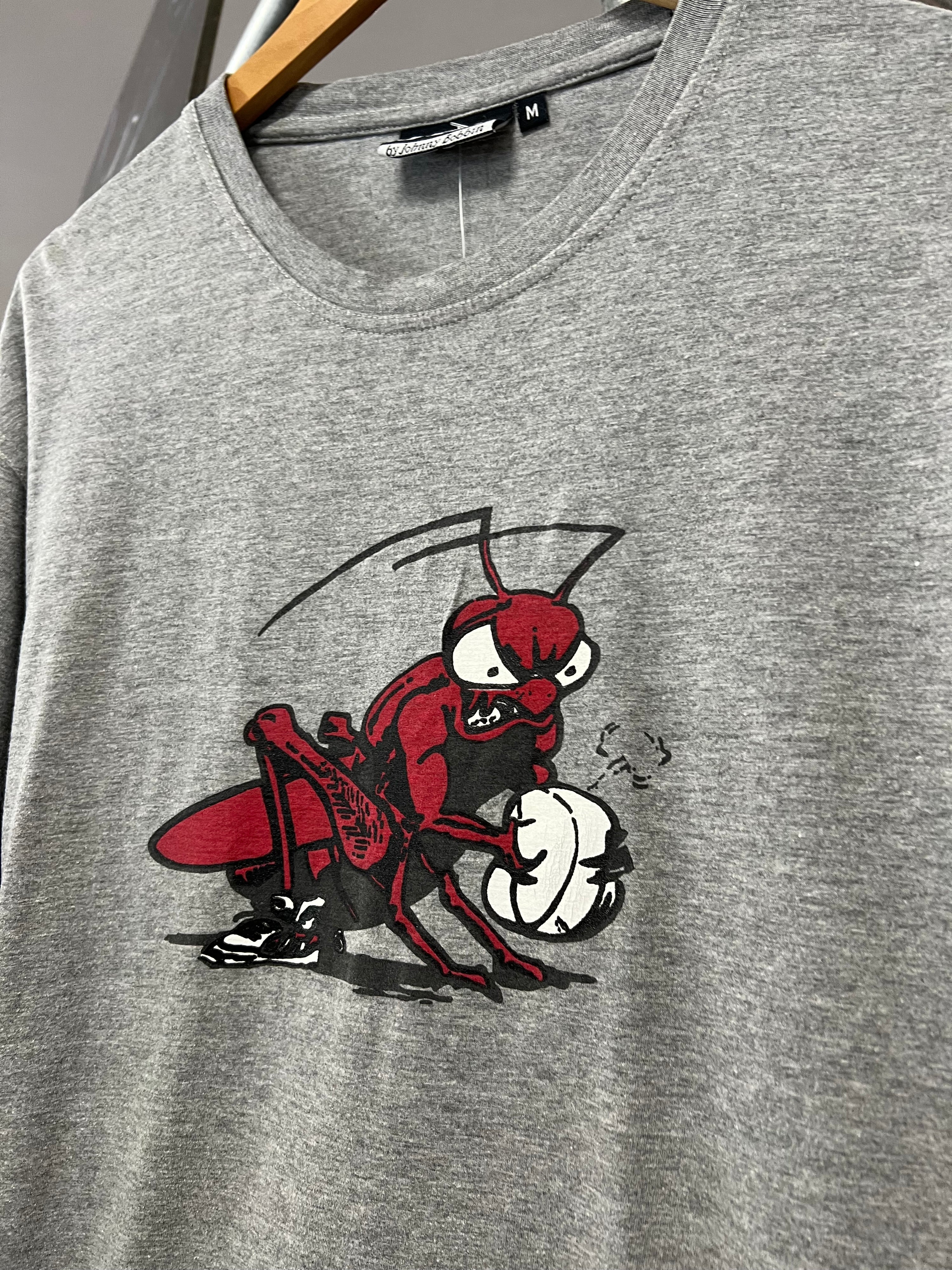[M] HOPPERS Vollyball Grey DS Tee