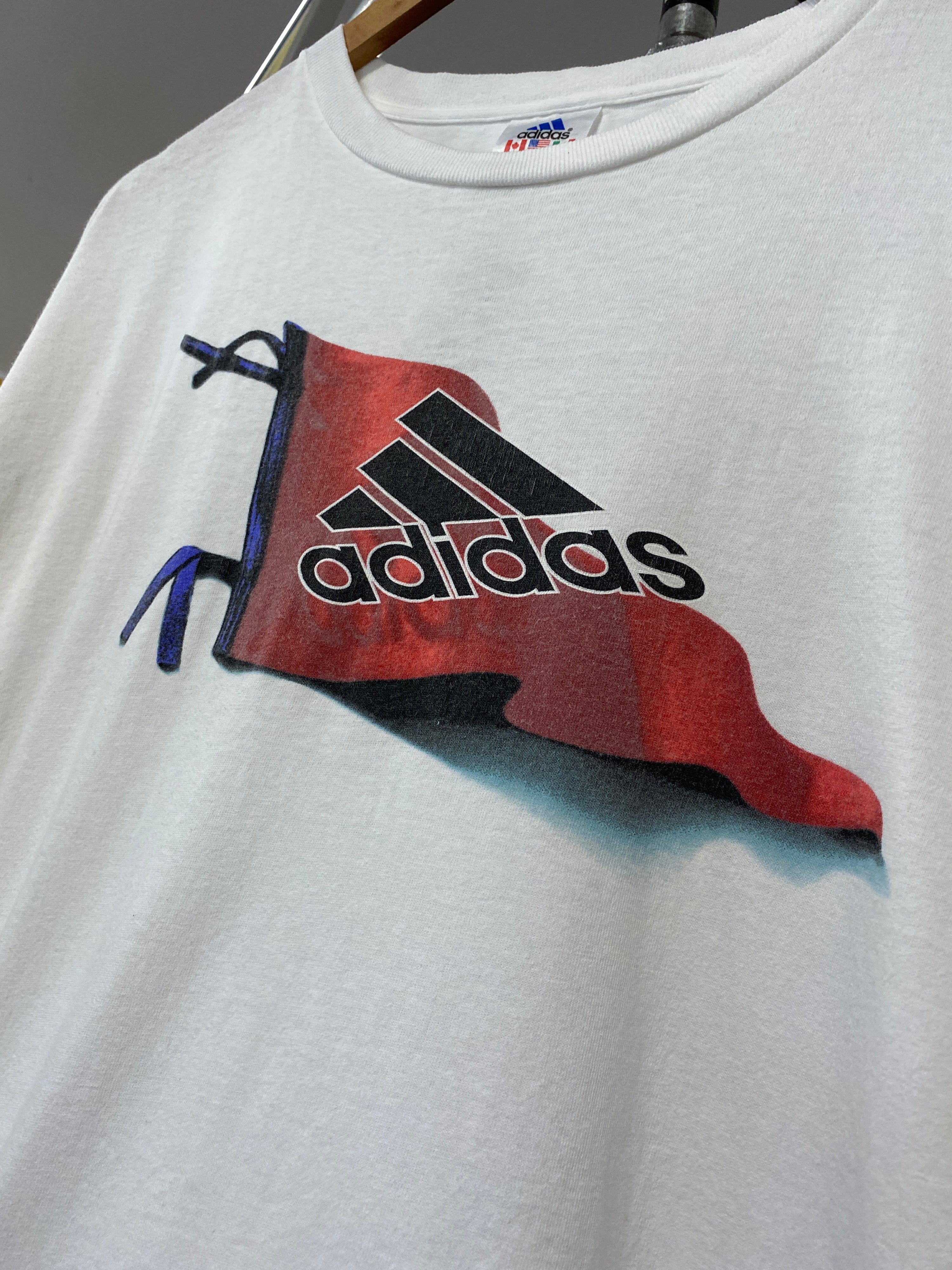 XL - Adidas Red Flag DS White Tee