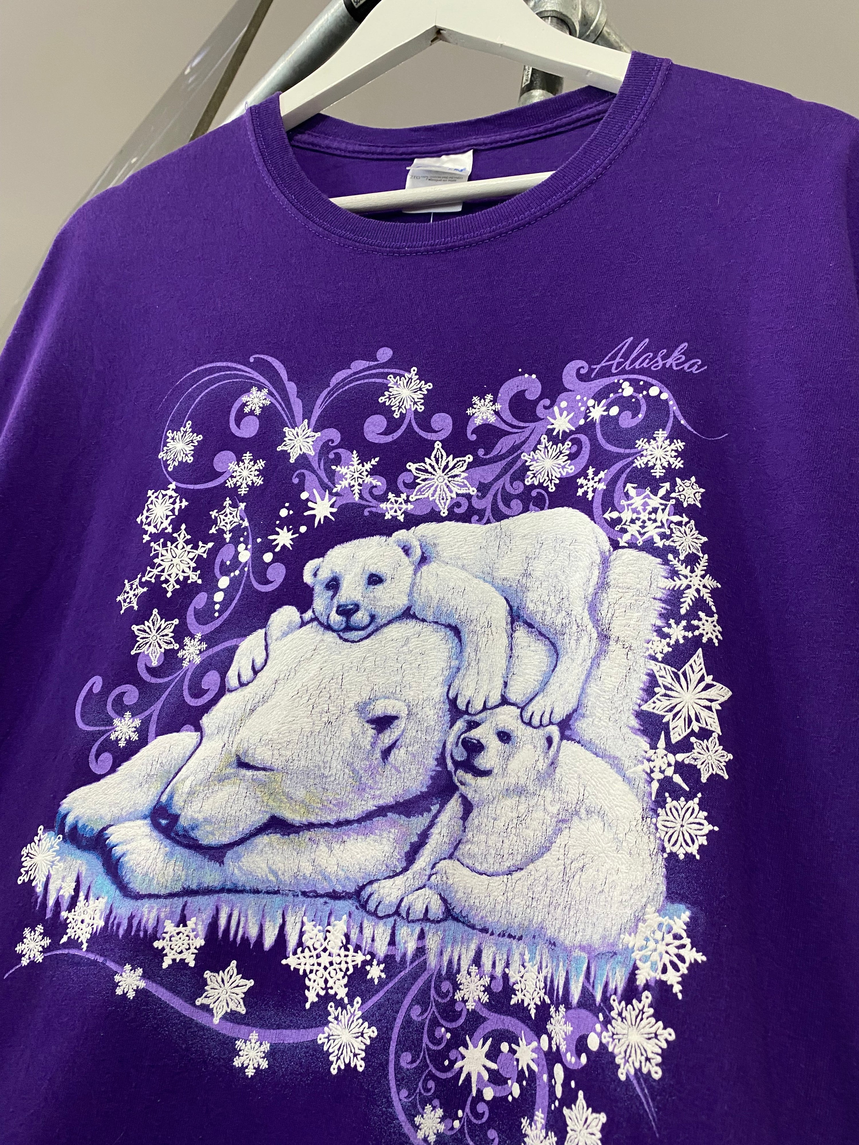 2XL - Alaska Polar Bears Purple Tees