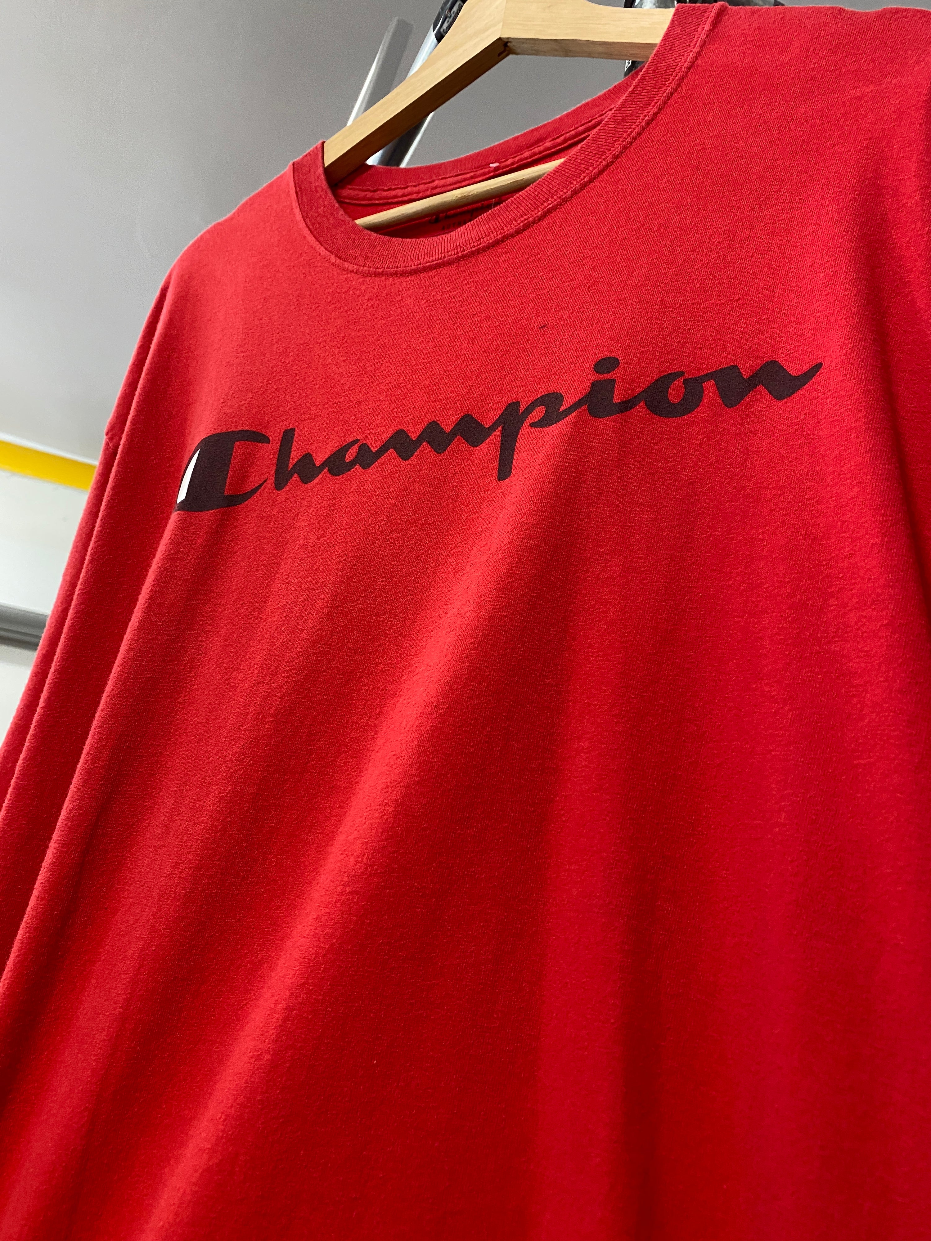 XL - Champion Spellout Tee Red