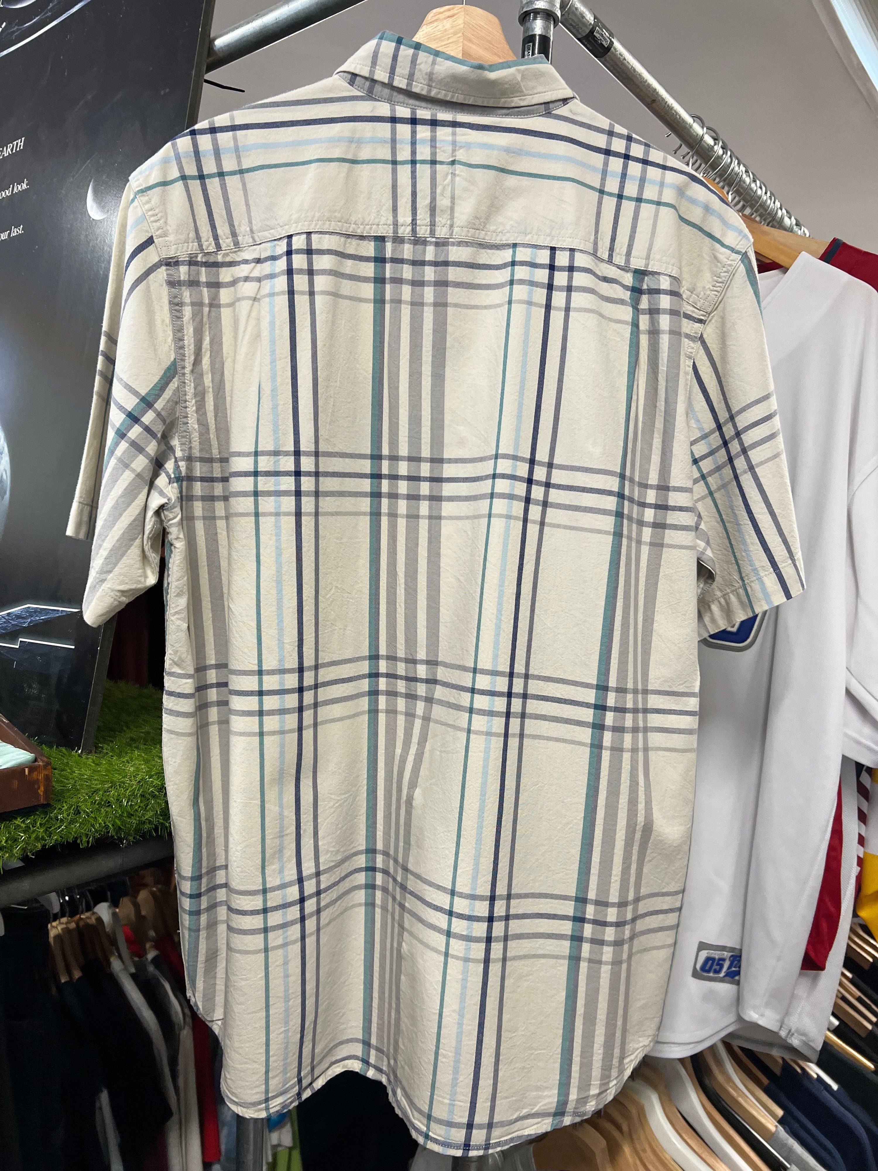 [L] Carhartt Loose Fit Grey Stripe SS