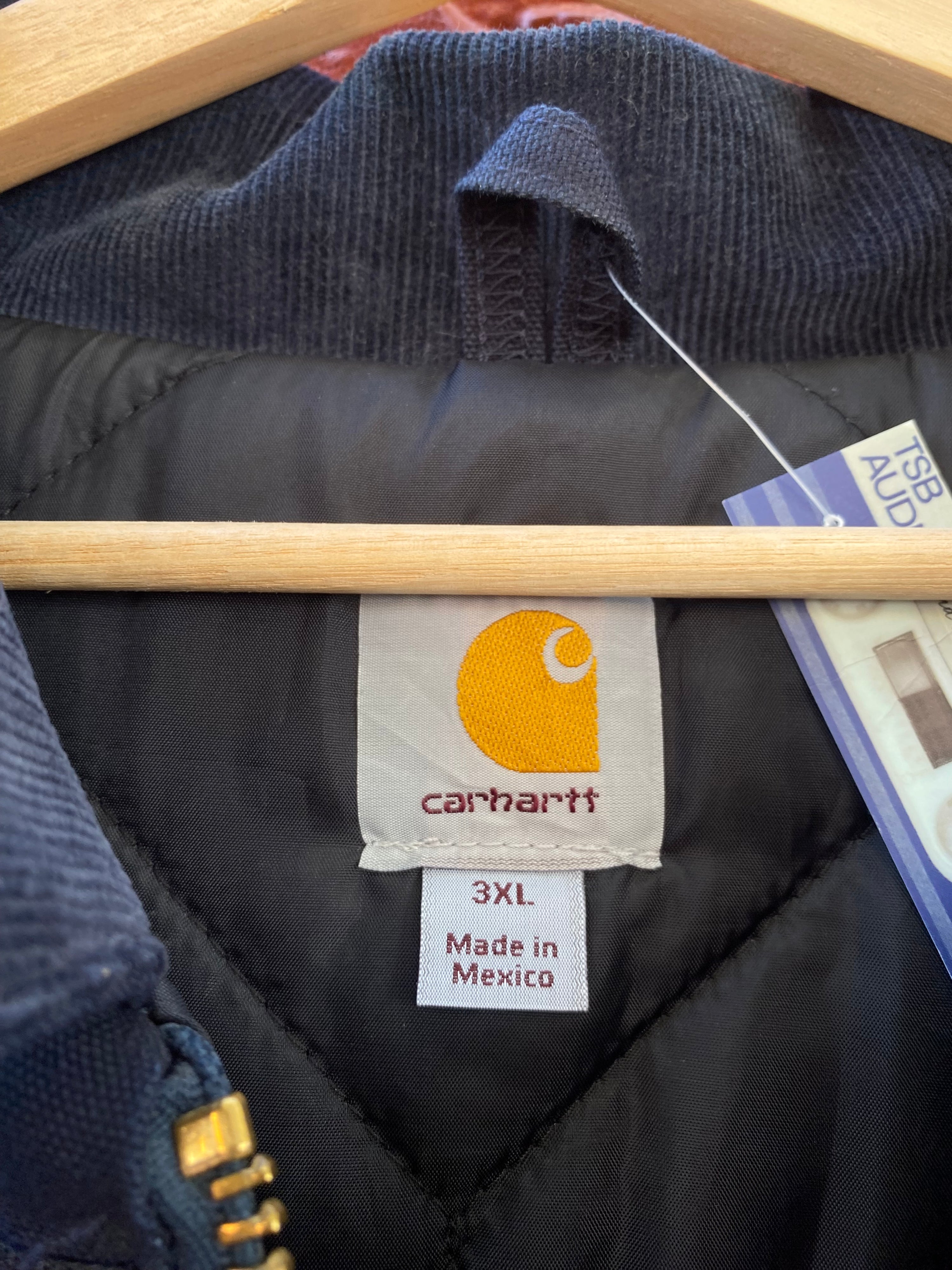[3XL] Carhartt 'Tradesman of New England' Navy Chore Jacket