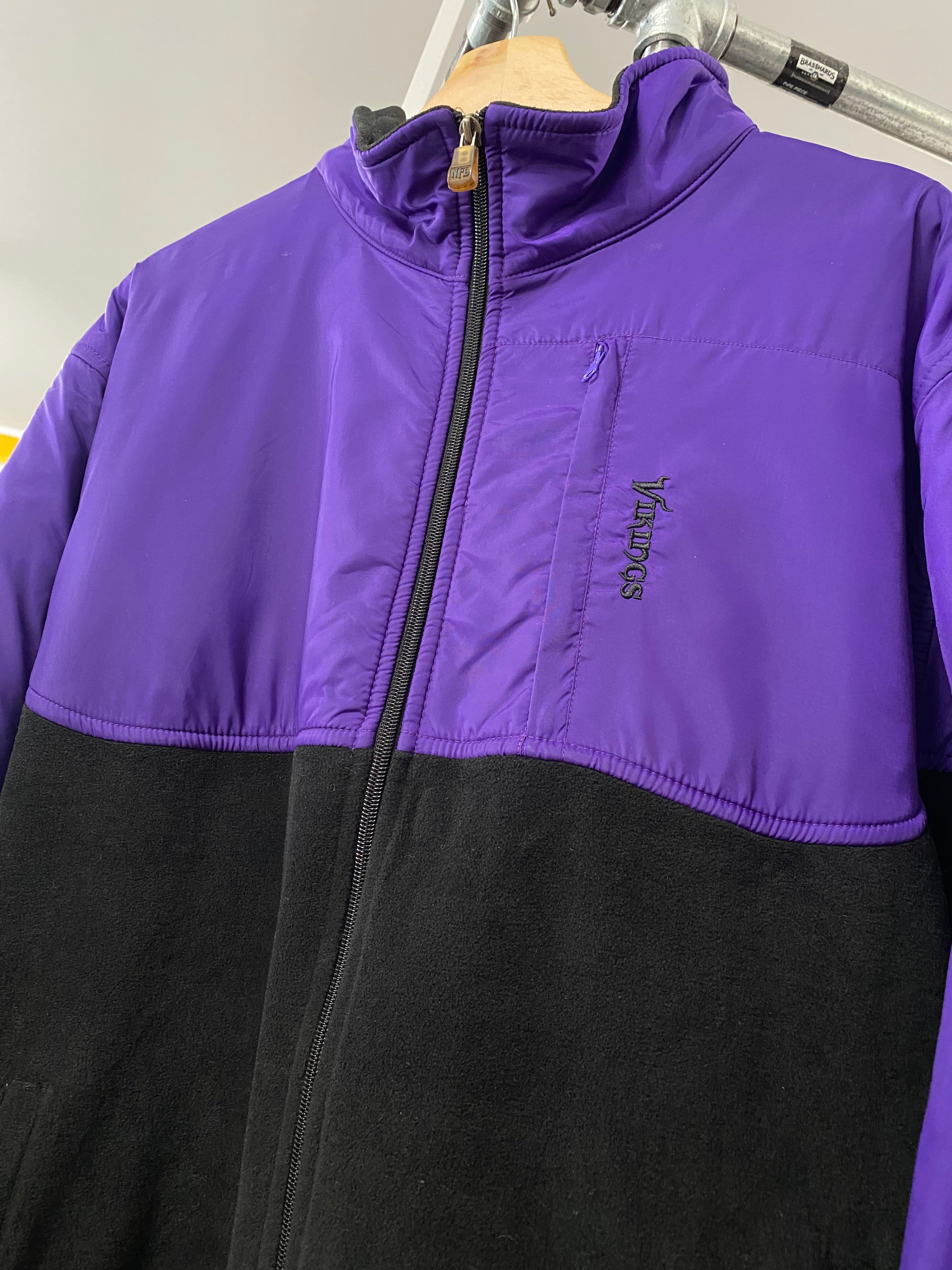 [L/XL] Minnesota Vikings 1/2 Fleece Zip Up