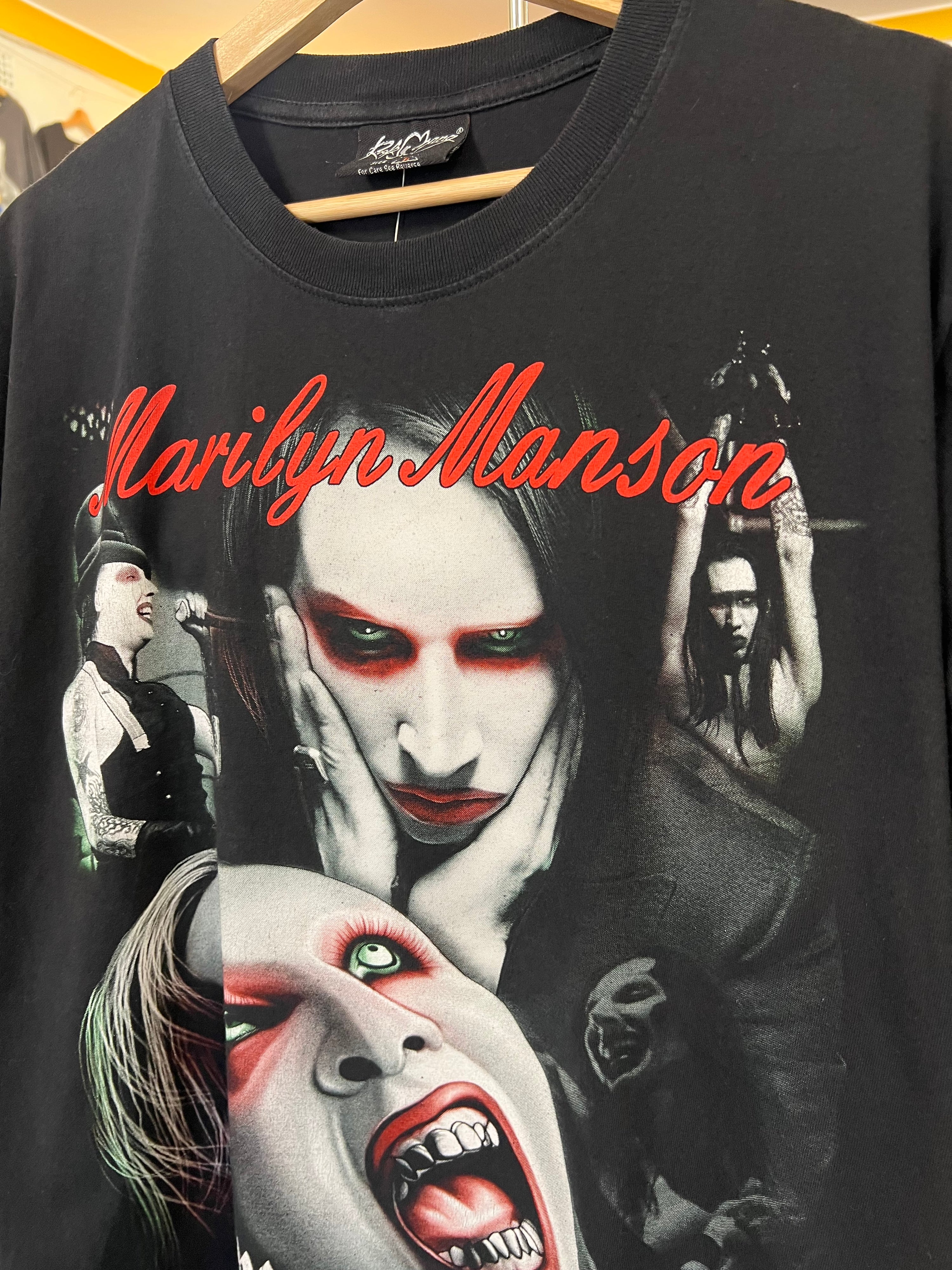 [L] Marilyn Manson x Rock Chang Double Sided Tshirt