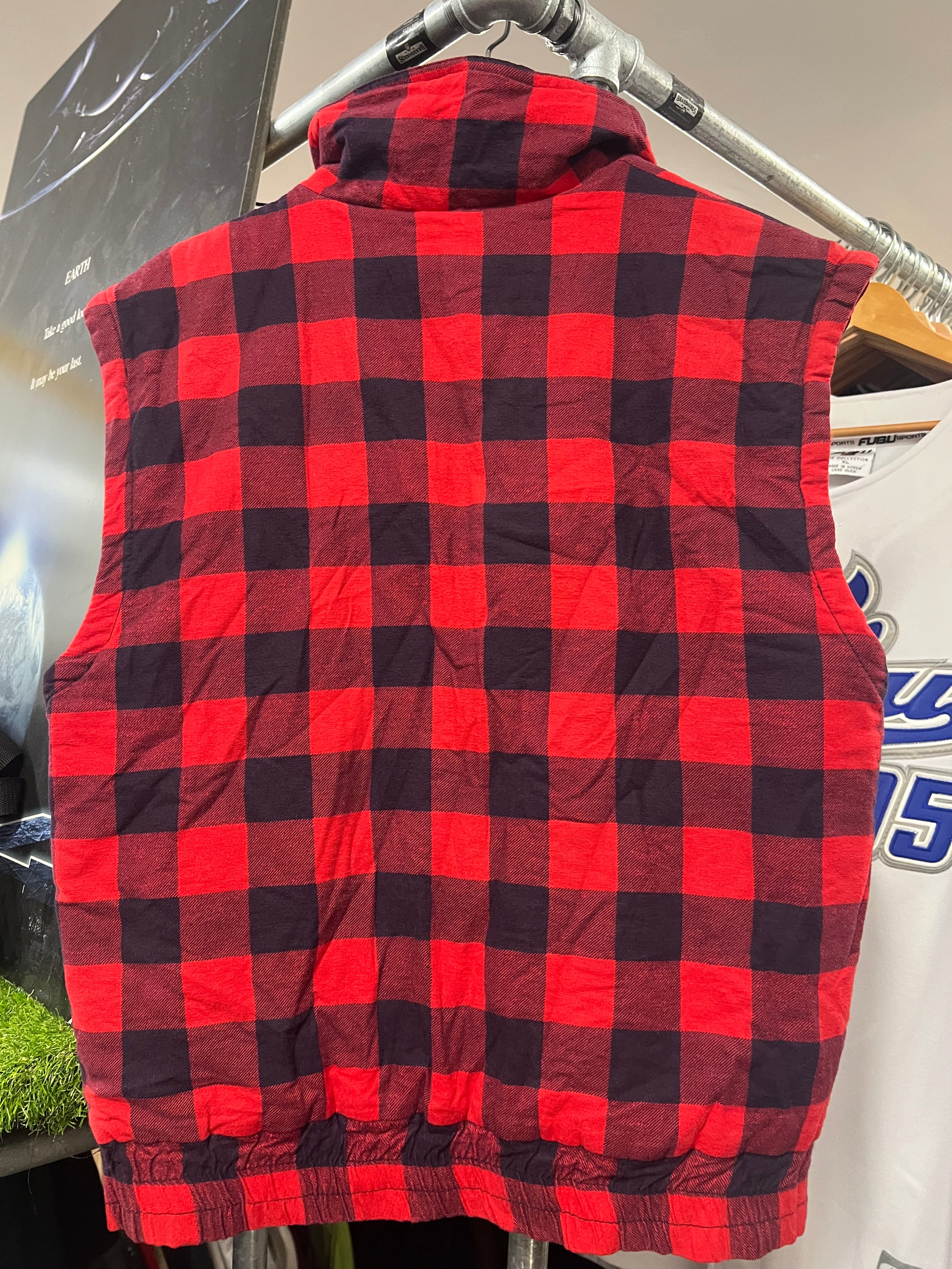 [M] Vintage Dickies Red Flanny Vest