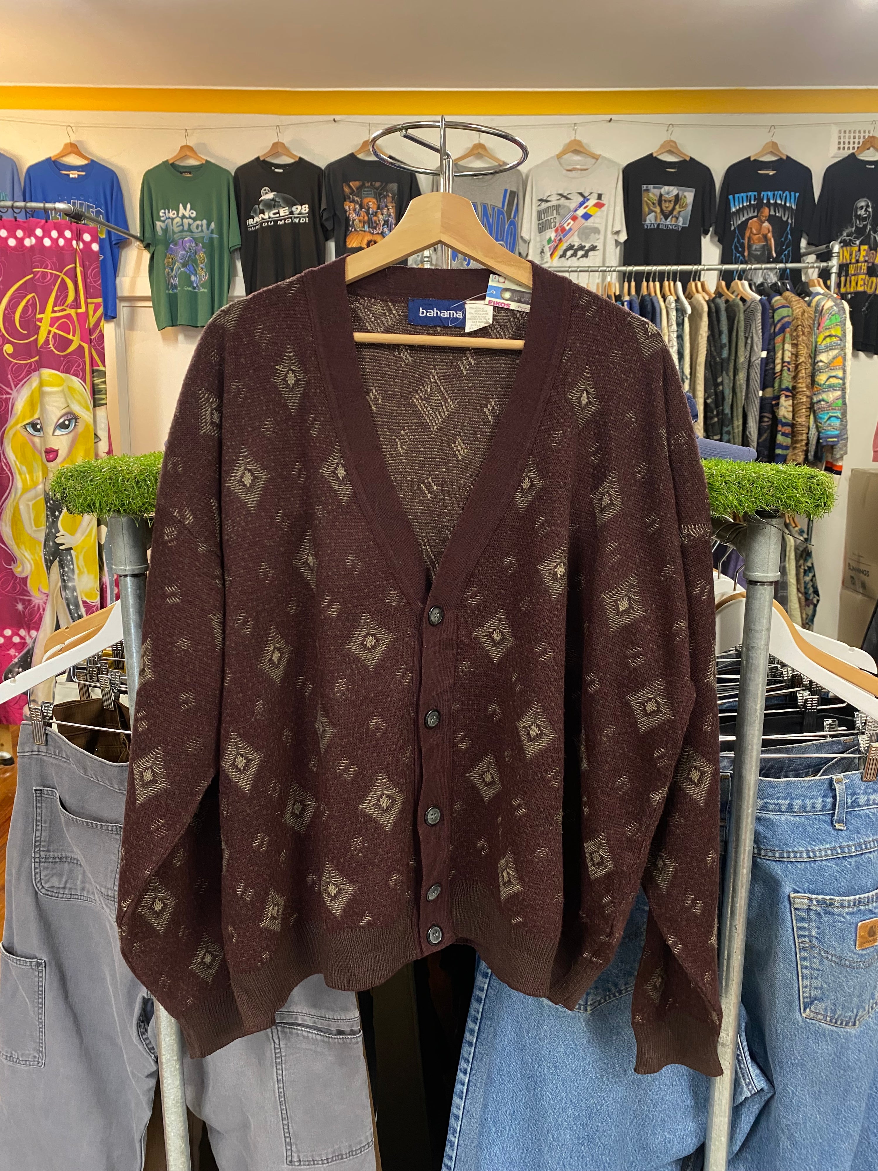 [XL] Bahama Burgundy Knit Cardigan