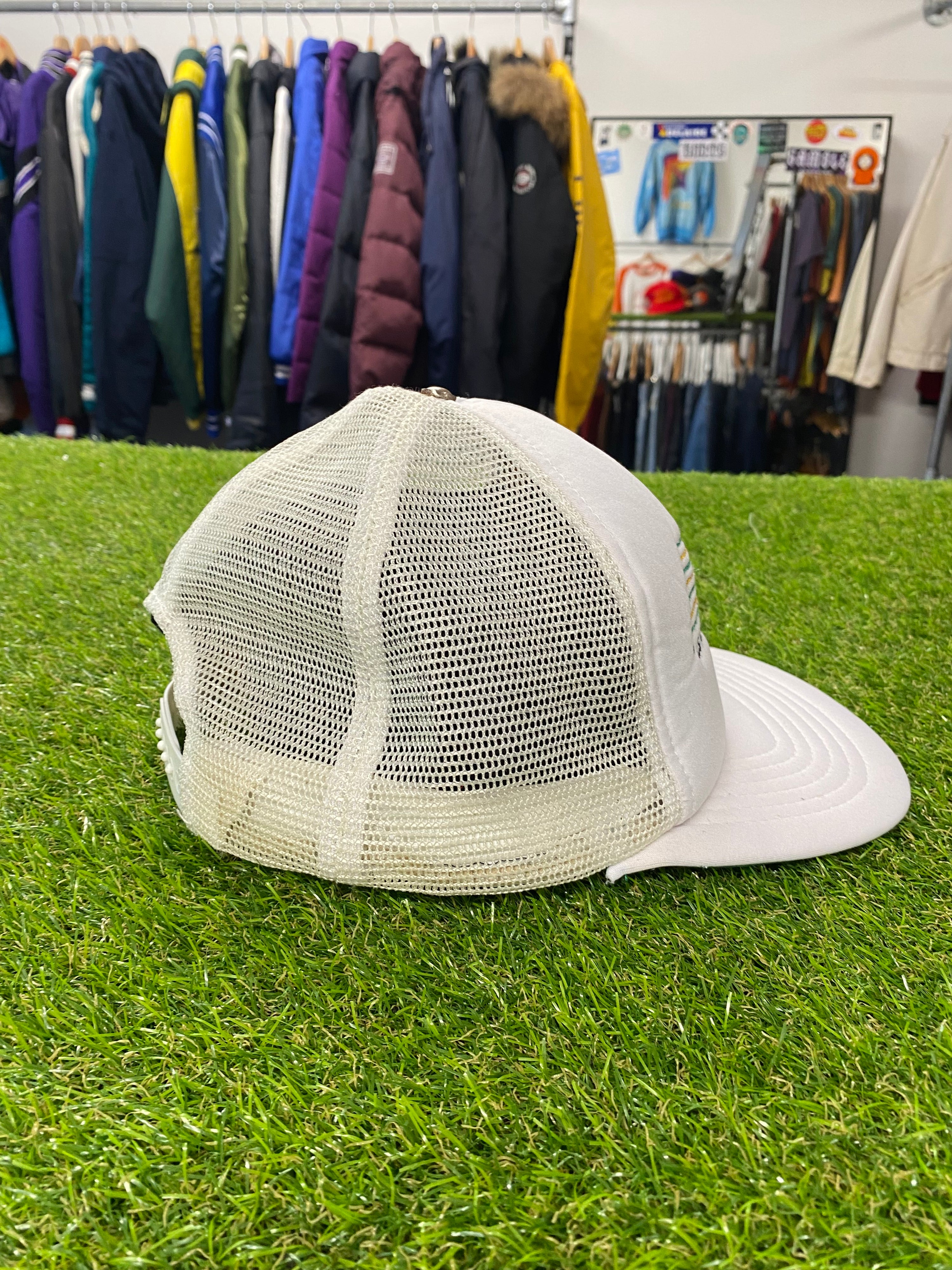 1985 Australian Formula 1 Grand Prix White Trucker Hat