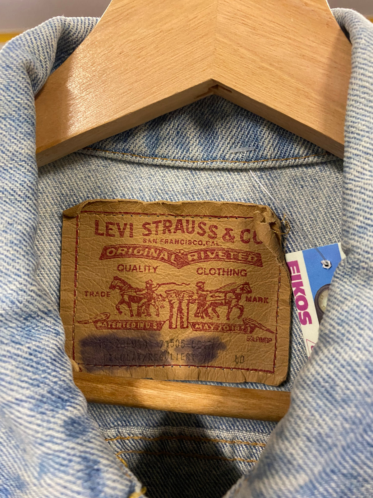 [M] Levis Light Blue Denim Jacket 59LP Made in Canada