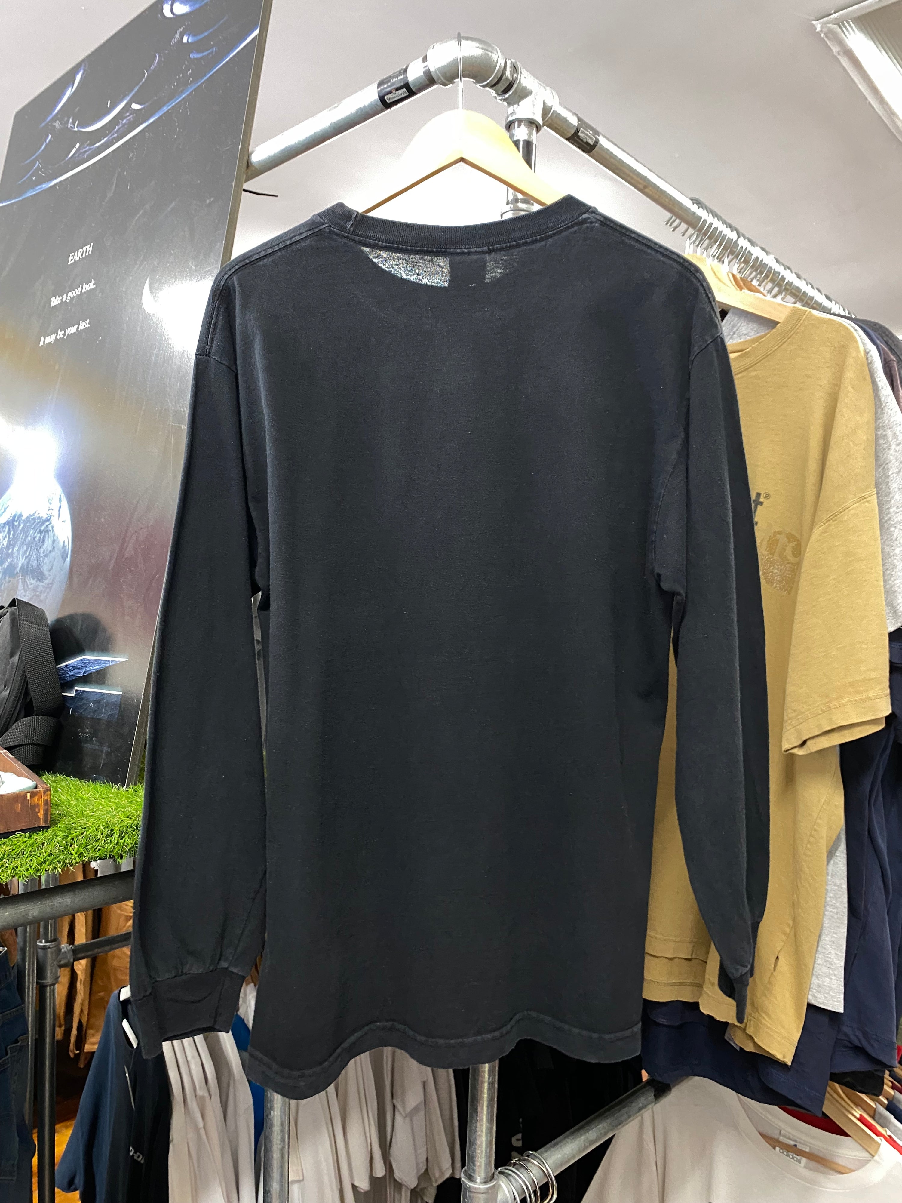 L - Pittsburgh Steelers Super Bowl XL Champions Ring LS Black Tee