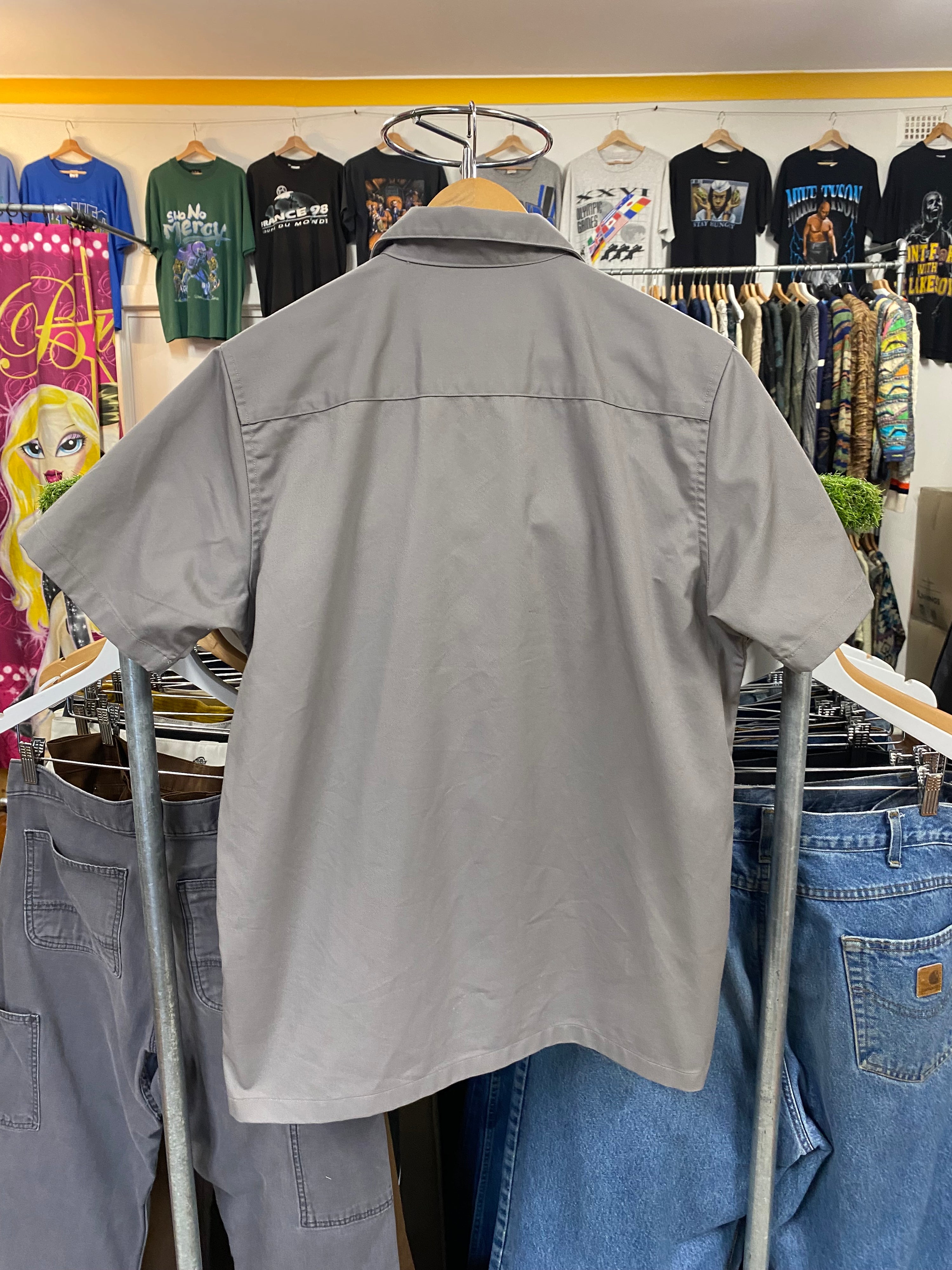 [M] Carhartt WIP Grey Button-up Tee