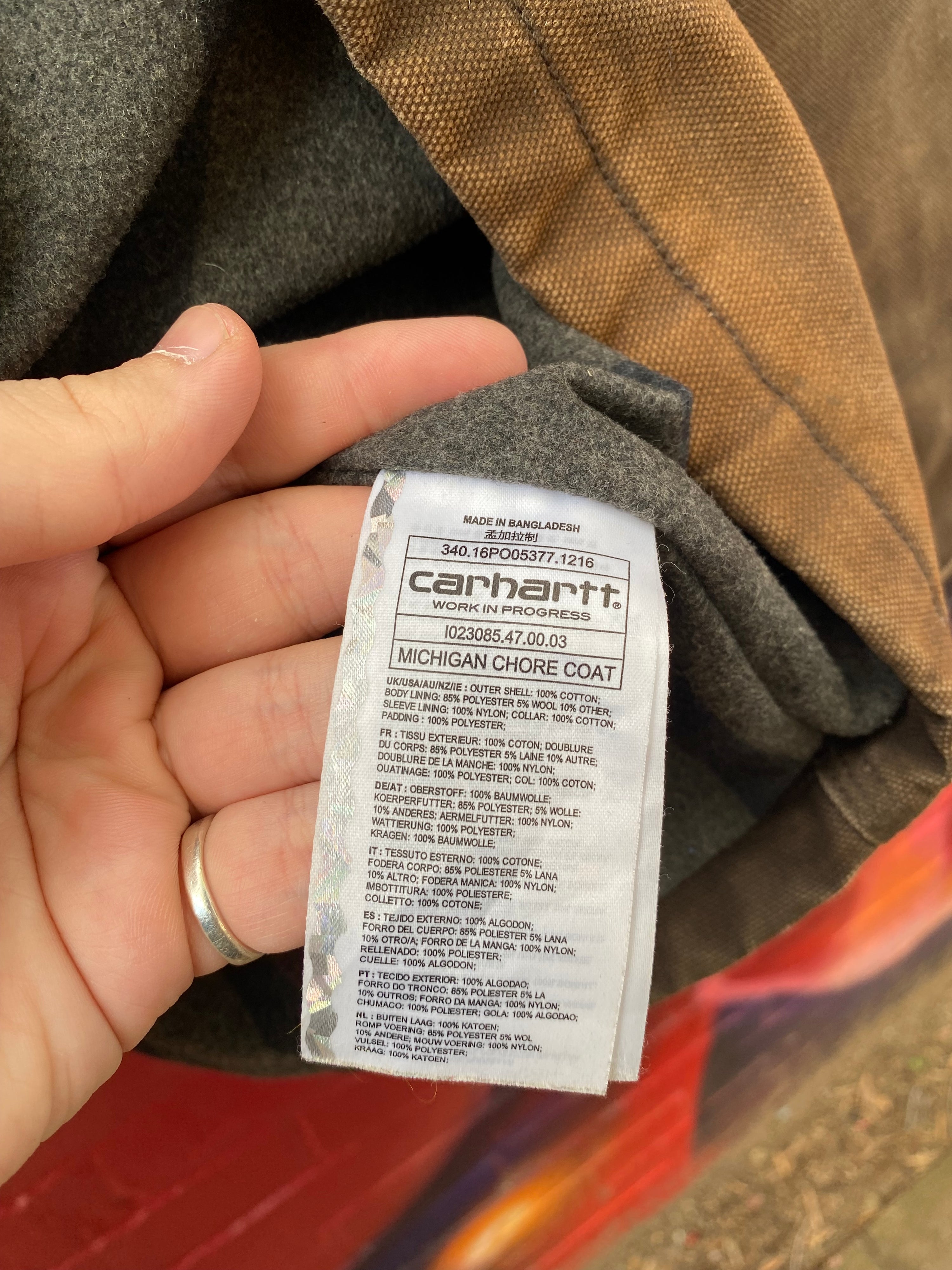 [2XL] Carhartt WIP Brown Michigan Chore Jacket