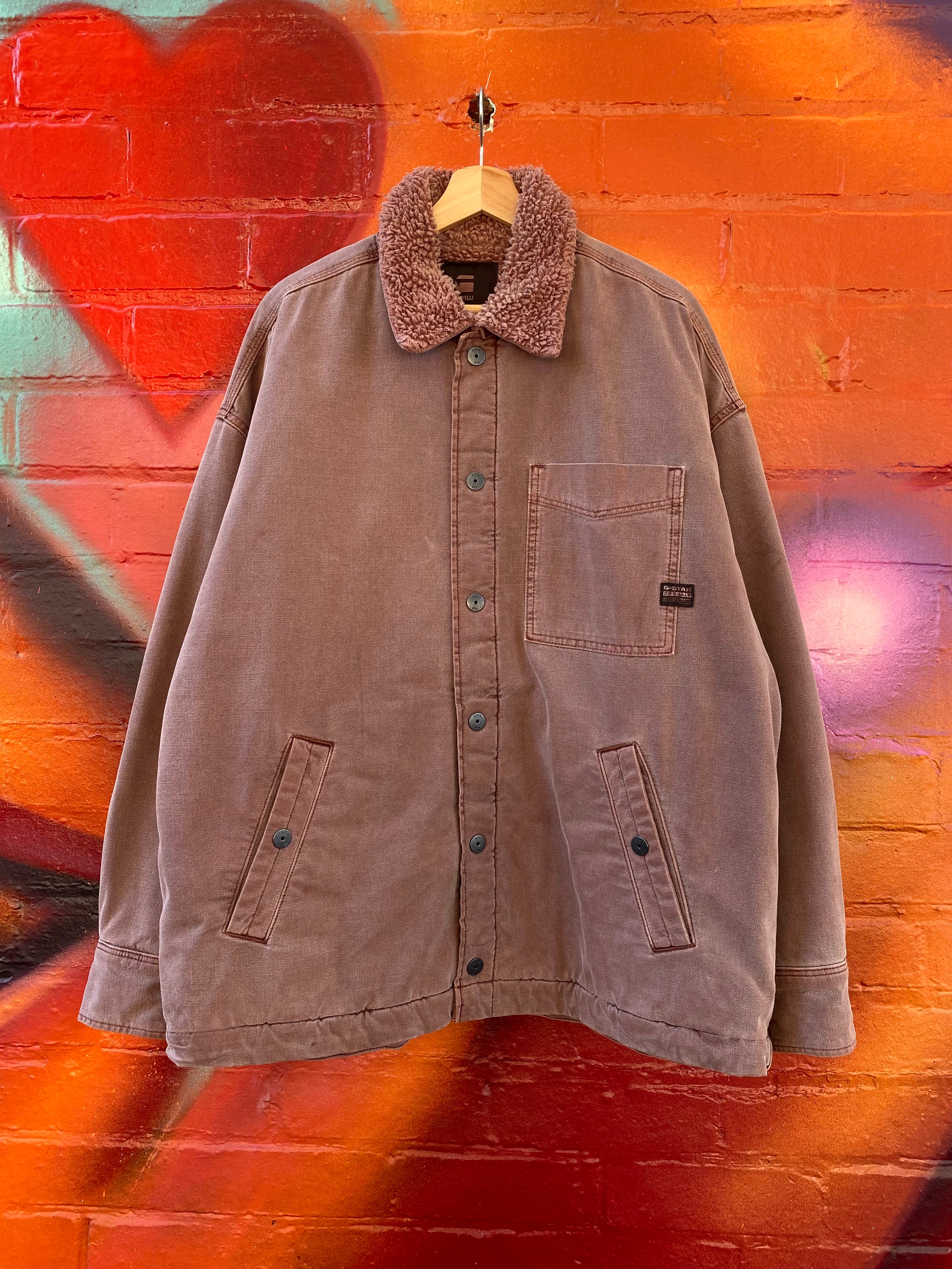 [L] G-Star Originals Sherpa Lined Canvas Jacket