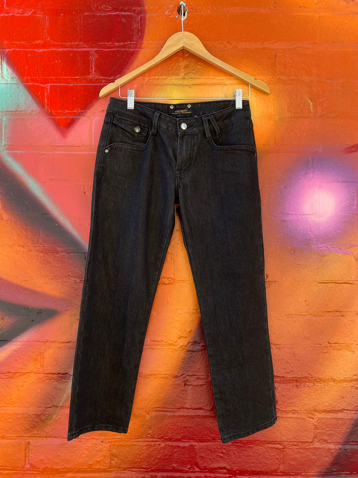 [28] Wrangler Black Denim Jeans