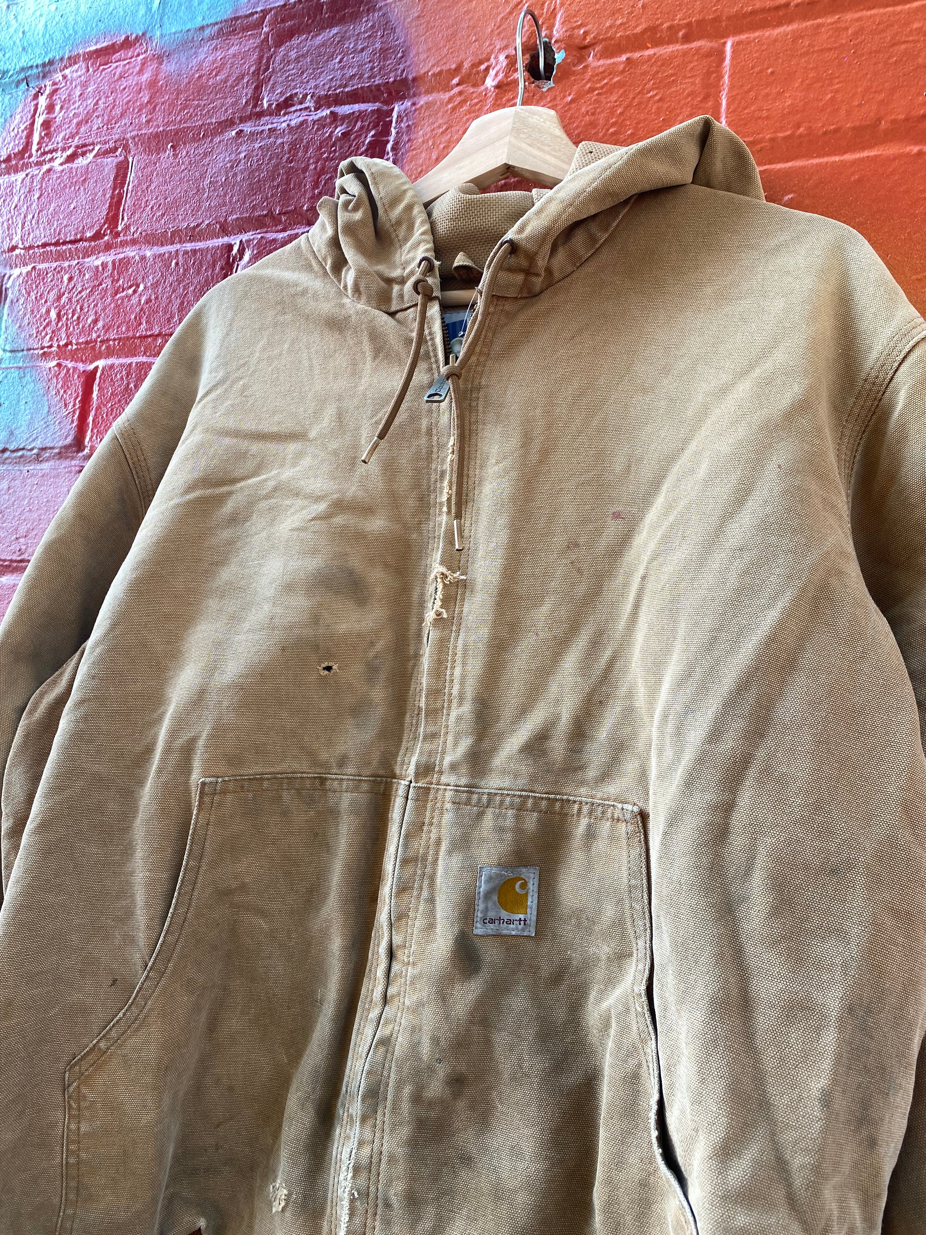[L] Carhartt Thrashed Brown Active Jacket