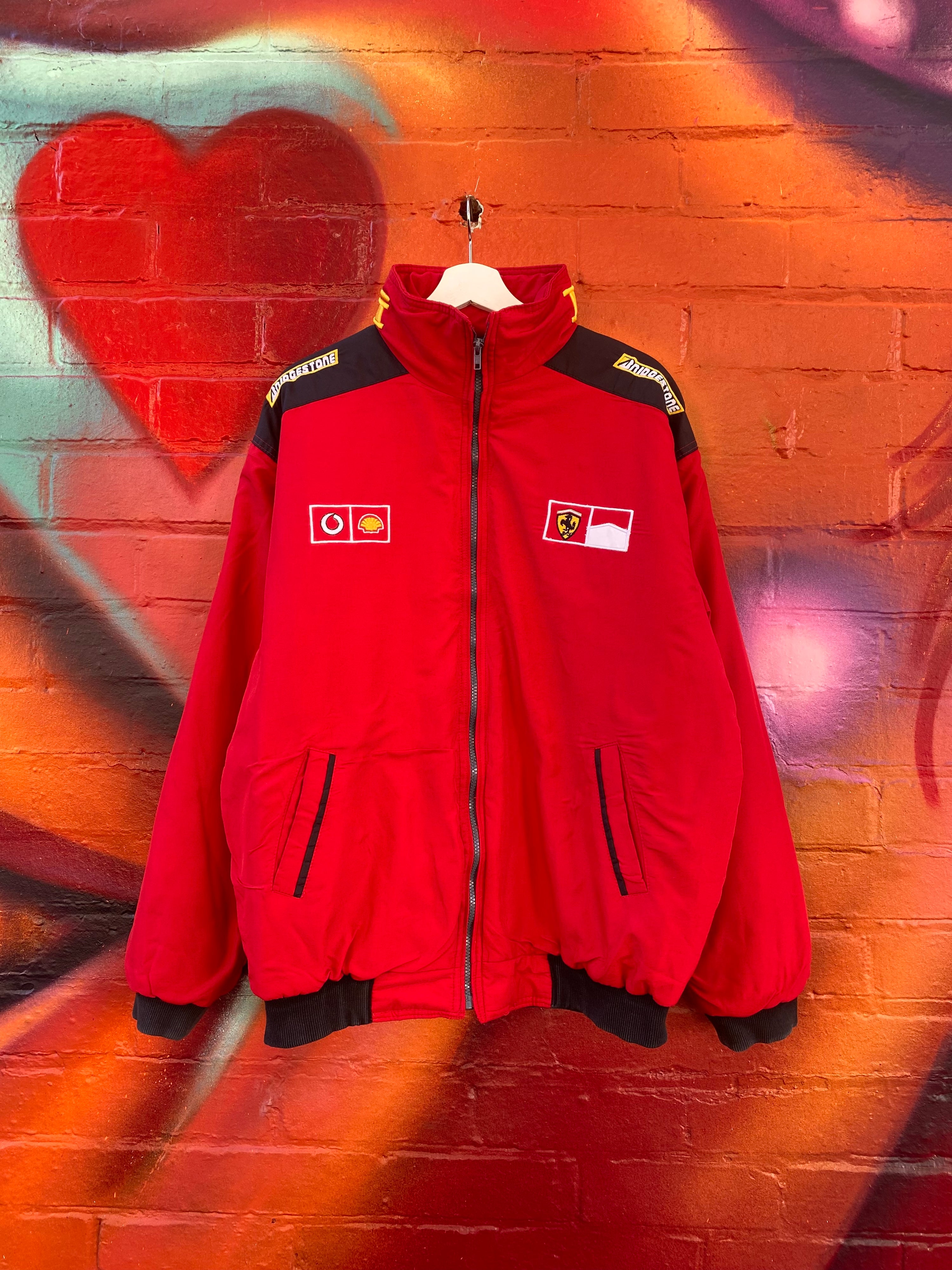 [L] Ferrari x Marlboro Red Racing Jacket