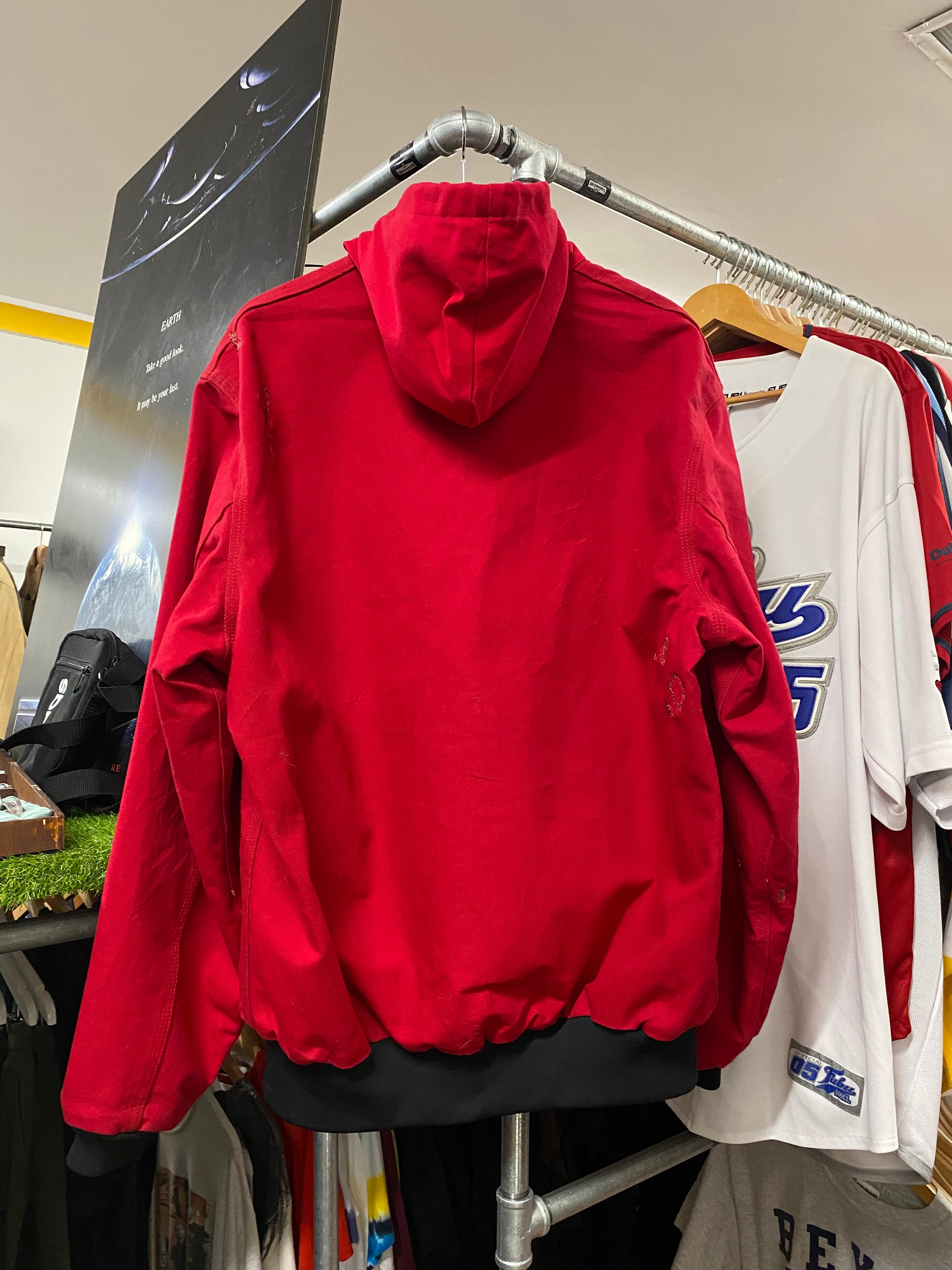 [XL] Vintage Carhartt Red Active Hooded Jacket
