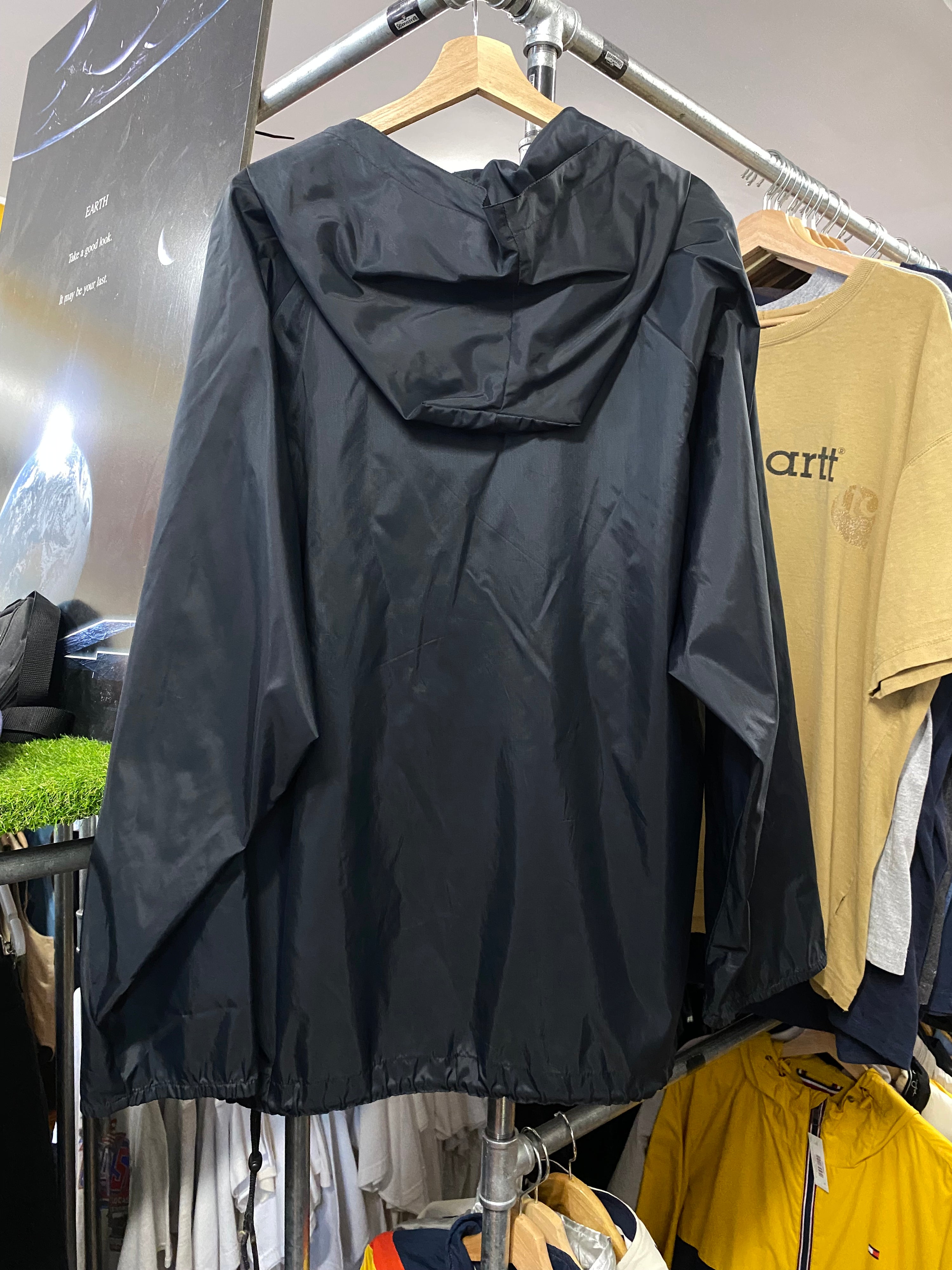 [L] 90s Port Power Black Spray Jacket