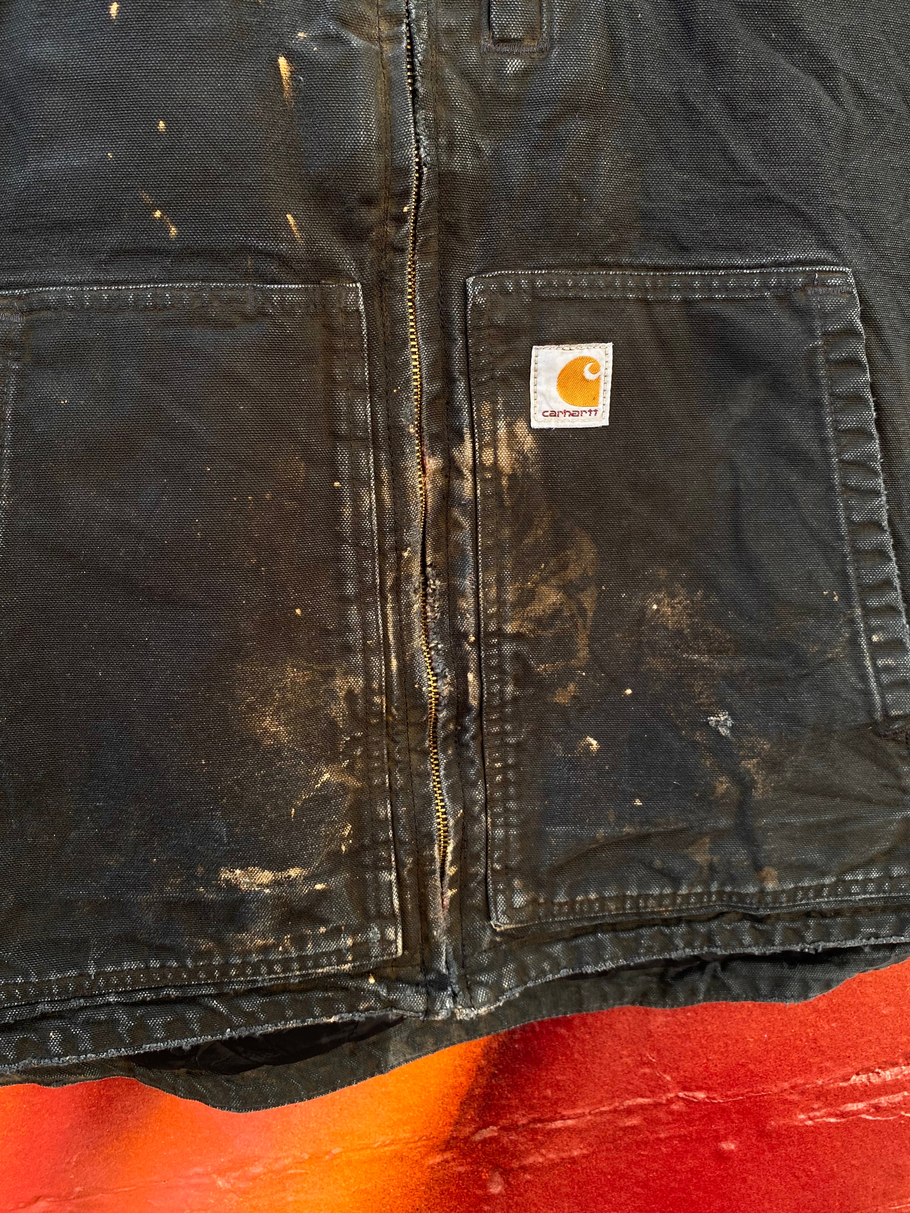 [2XL] Carhartt Vest Black/Heavily Marked