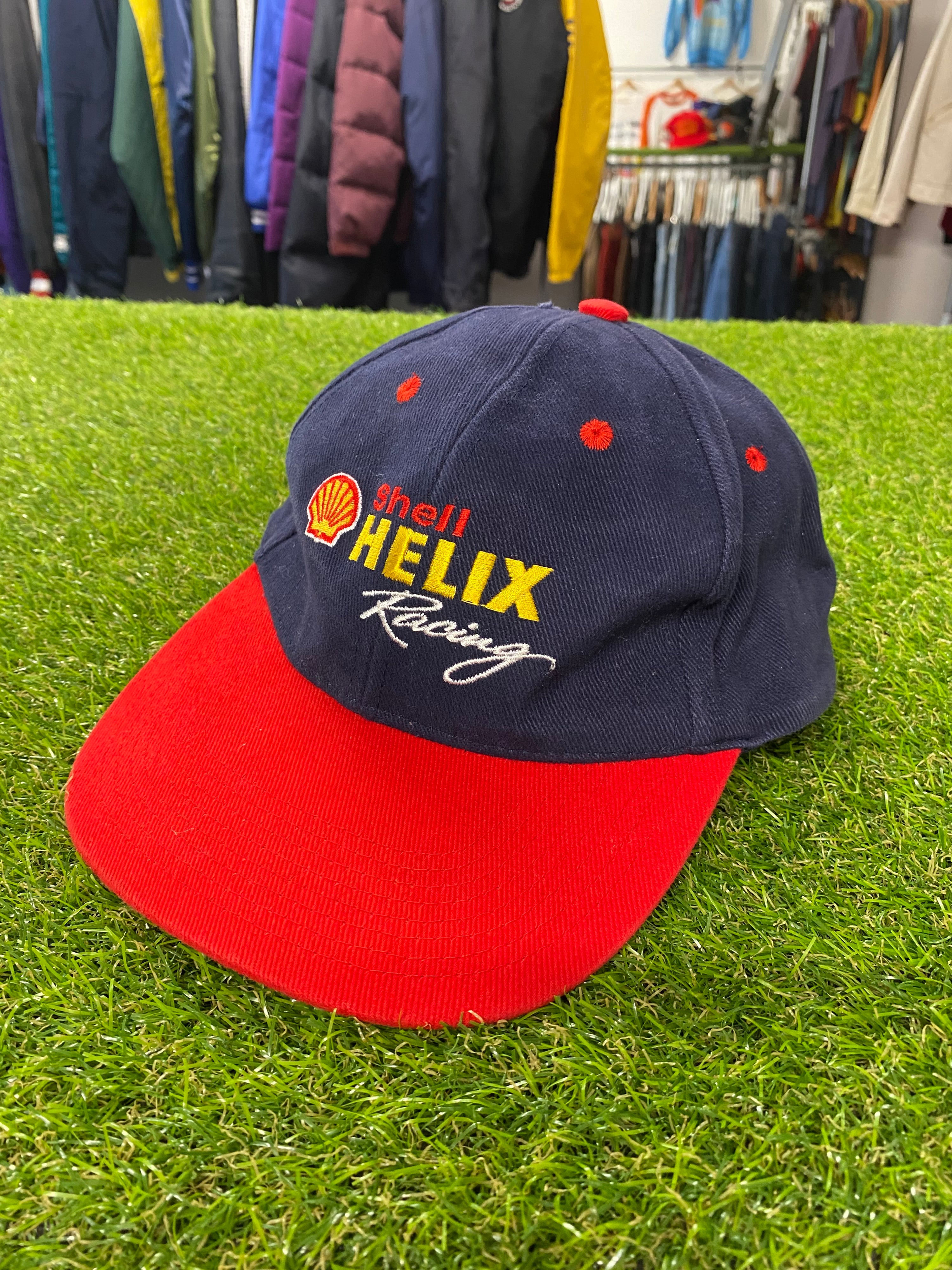 Shell Helix Racing Embroidered Hat